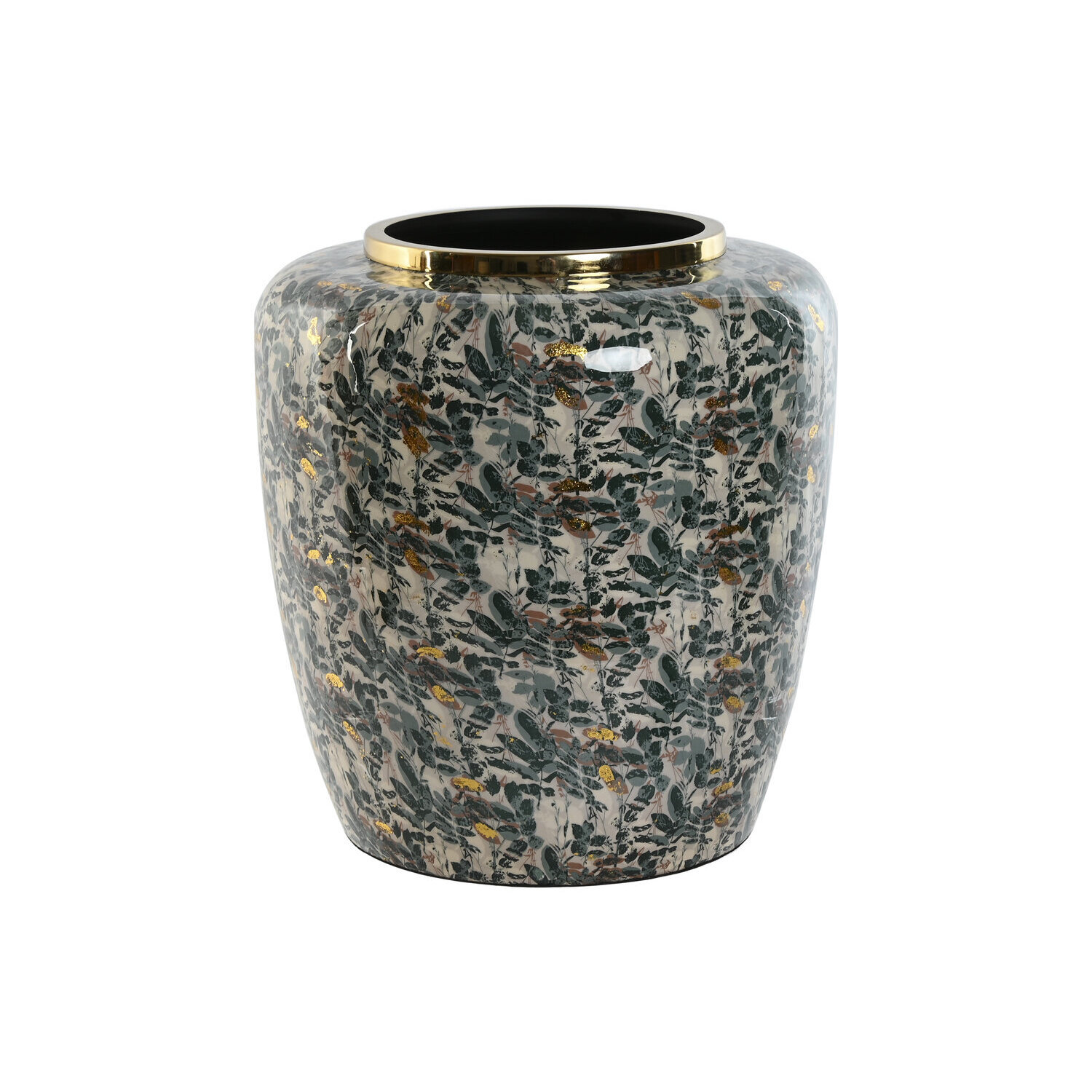 Jarron metal 33x33x35,5 verde , La mejor decoración para tu hogar.