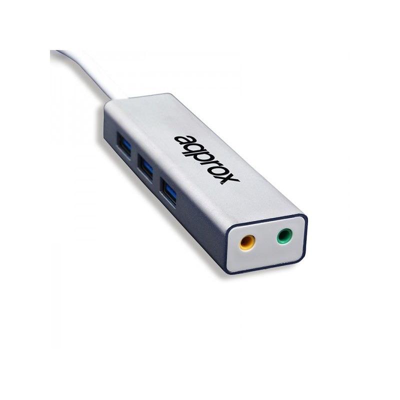 Tarjeta de Sonido PC APPROX APPUSB51HUB