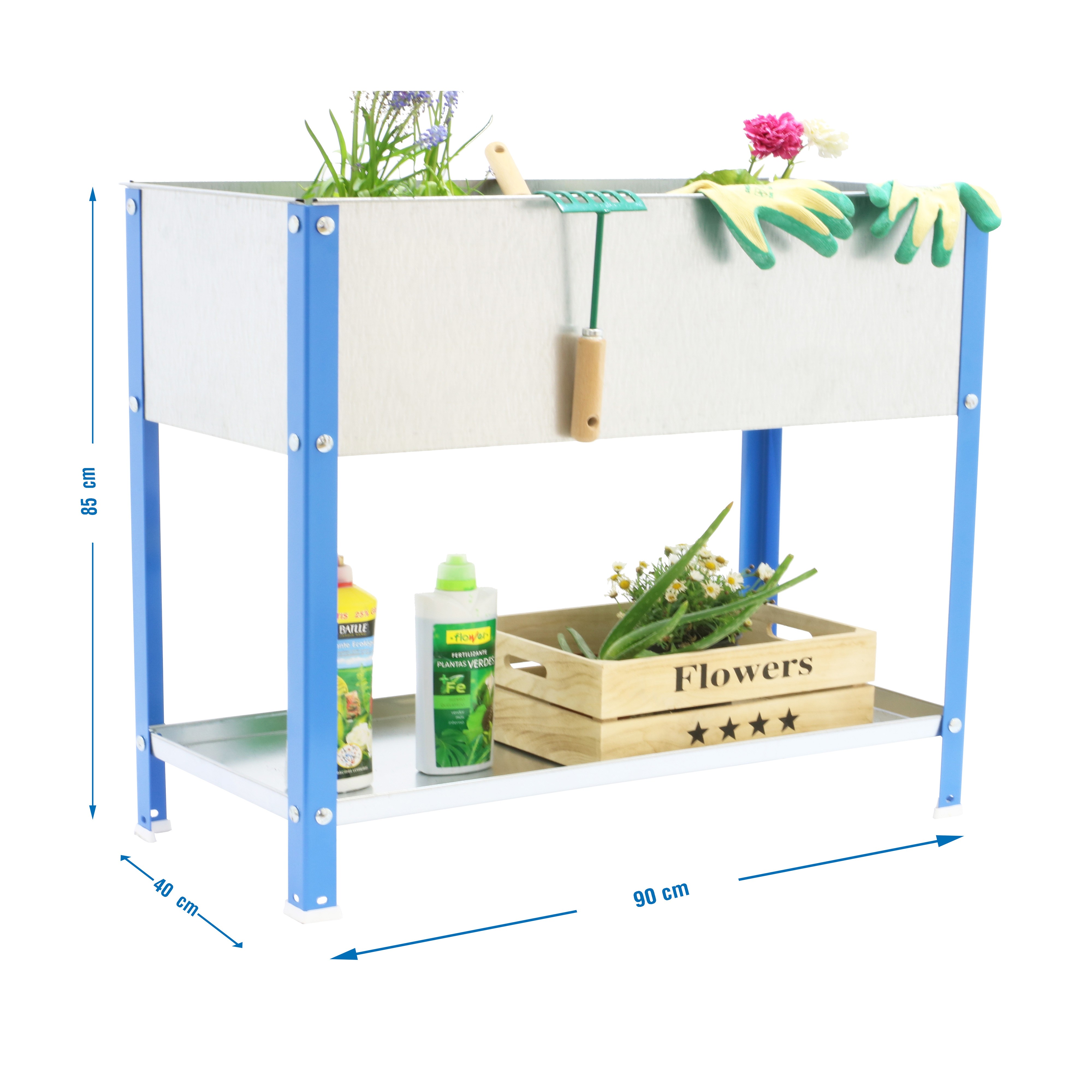 Estantería SIMONRACK Simongarden urban top 850x900x400 azu/gal-100l