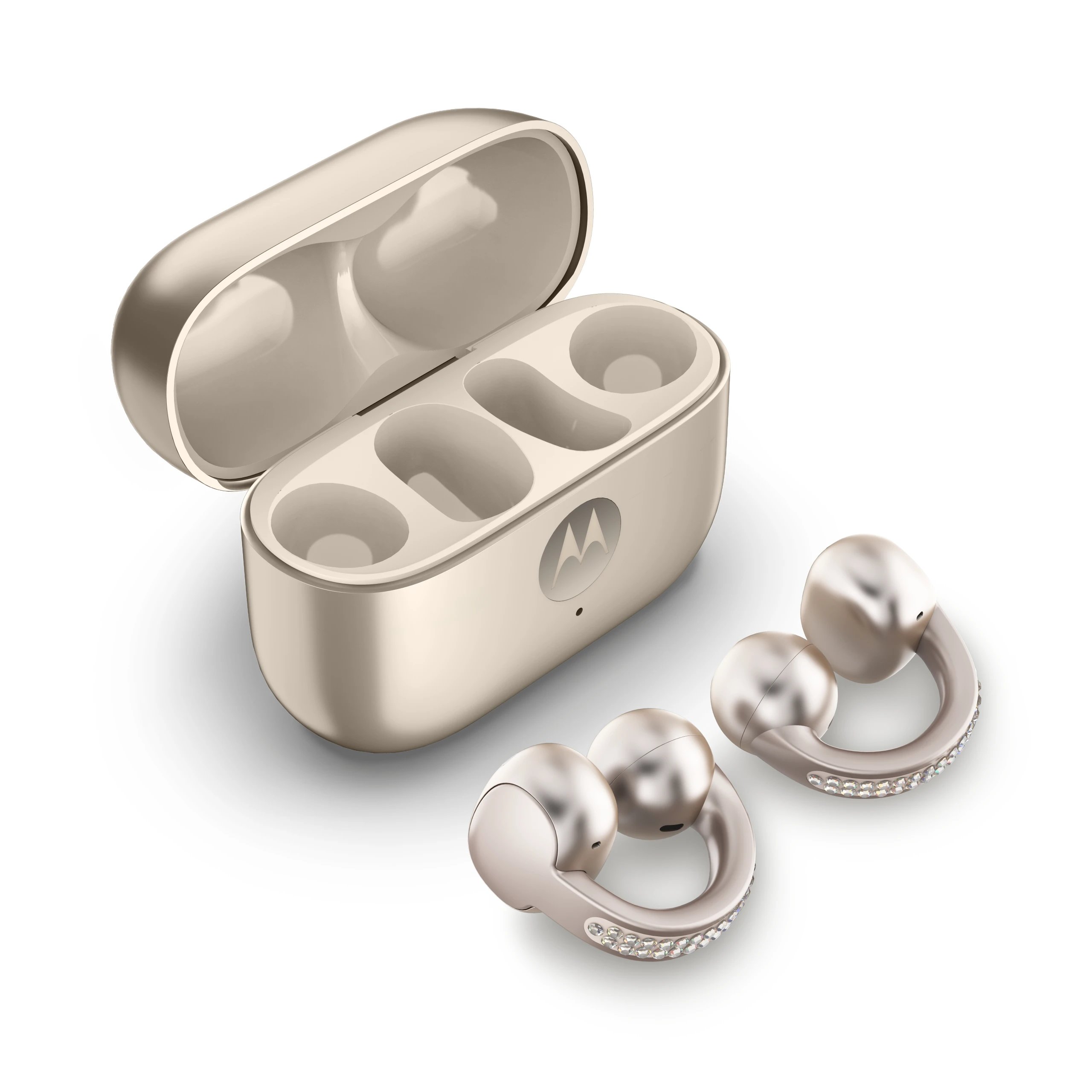 Motorola - Auriculares moto buds loop AU02243159 con diadema cómoda, cancelación activa de ruido y resistencia IP67 para entrenamiento y uso diario