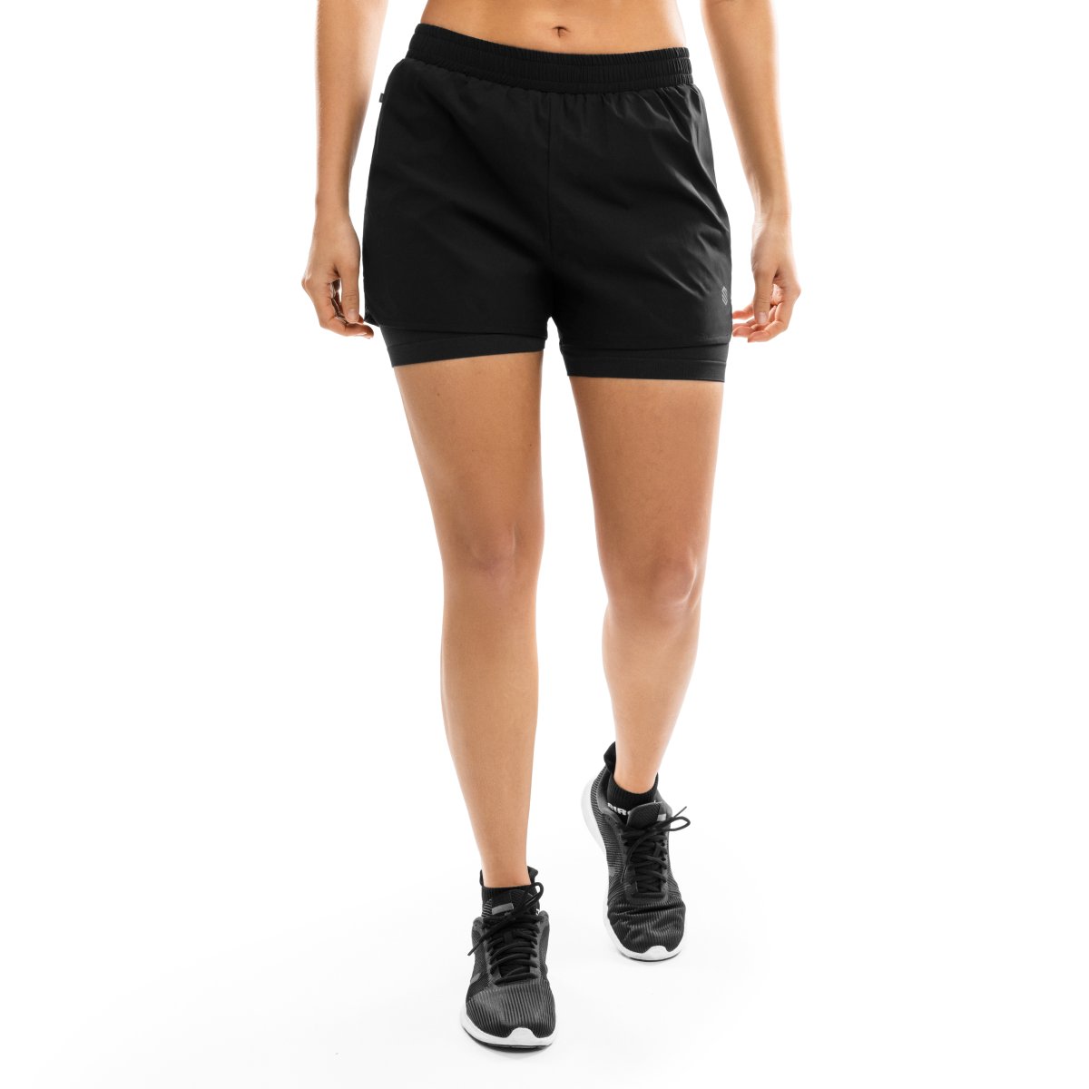 Siroko - Pantalón Corto Deportivo con Doble Capa Gym & Fitness Mujer_