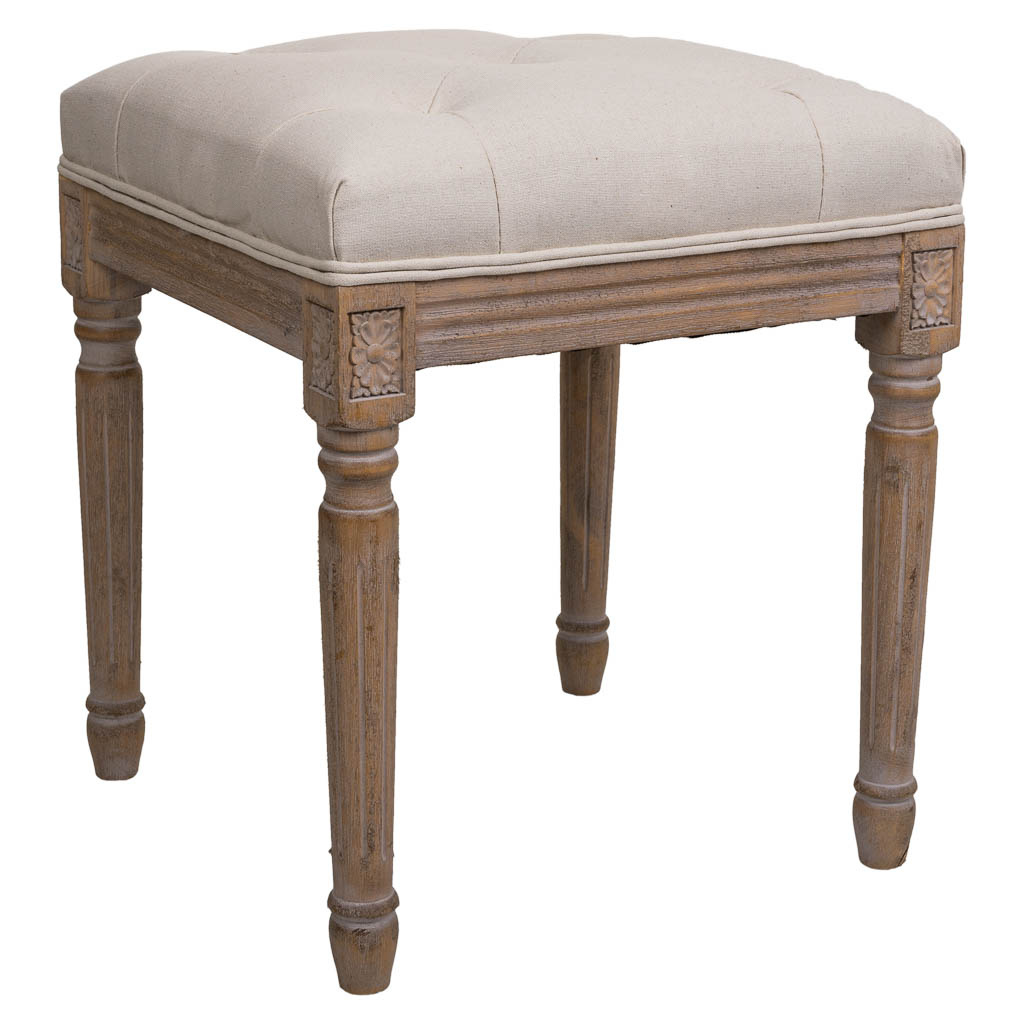 WANDERLUST DECO Banqueta Moderna Asiento Adicional 41x41x48 Cm - Comodidad Garantizada