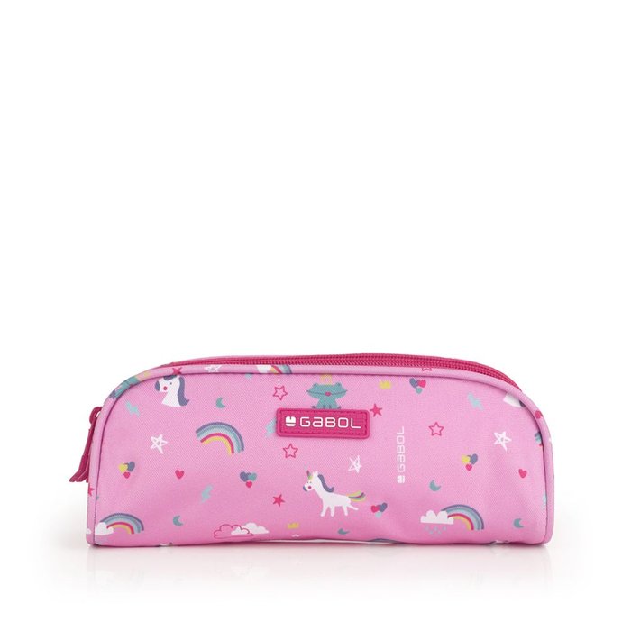 GABOL ESTUCHE DOBLE RAINBOW CON UNICORNIO WATERPROOF RAINBOW 22x6x8 Cms.