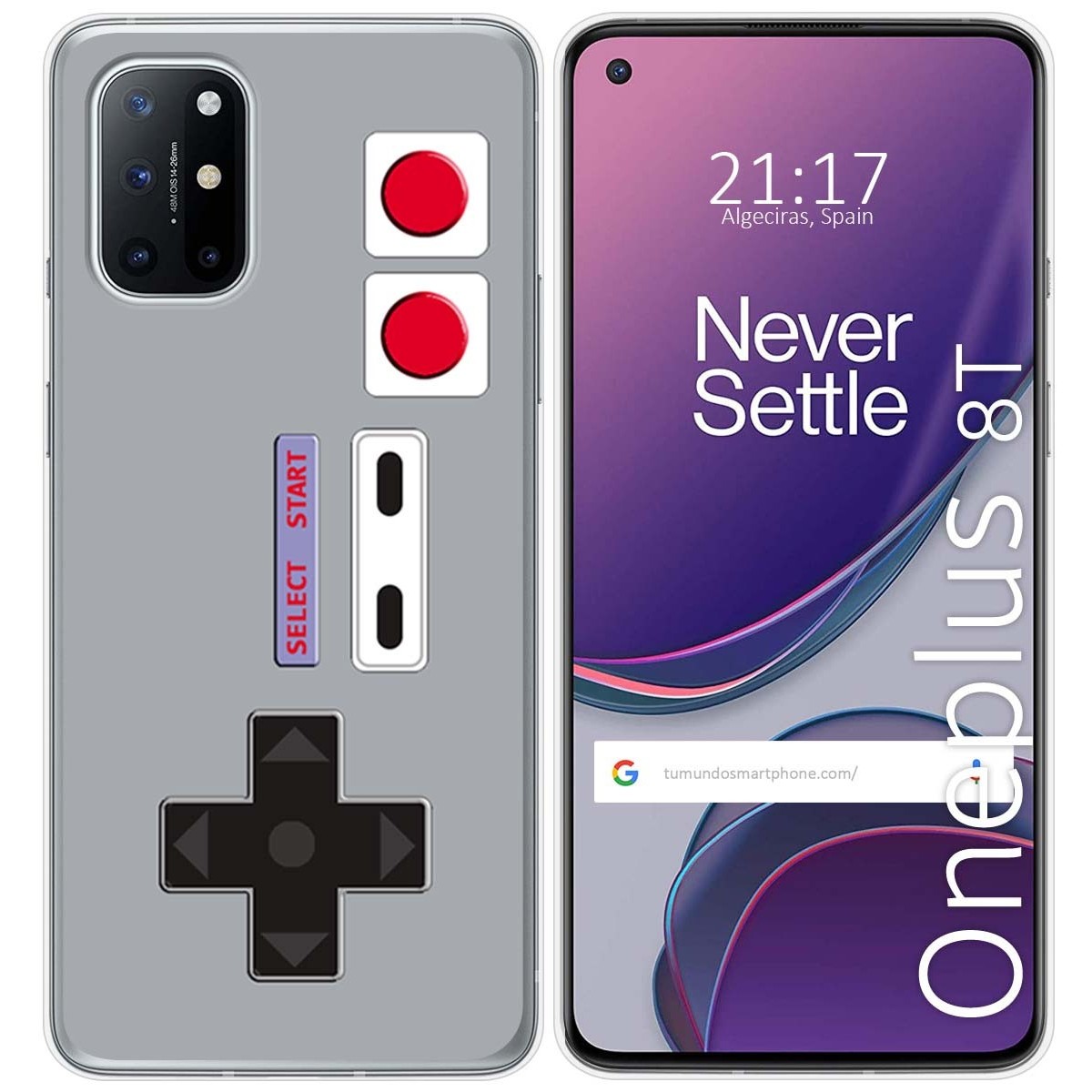 Tumundosmartphone Funda Gel Tpu para OnePlus 8T 5G diseño Consola Dibujos