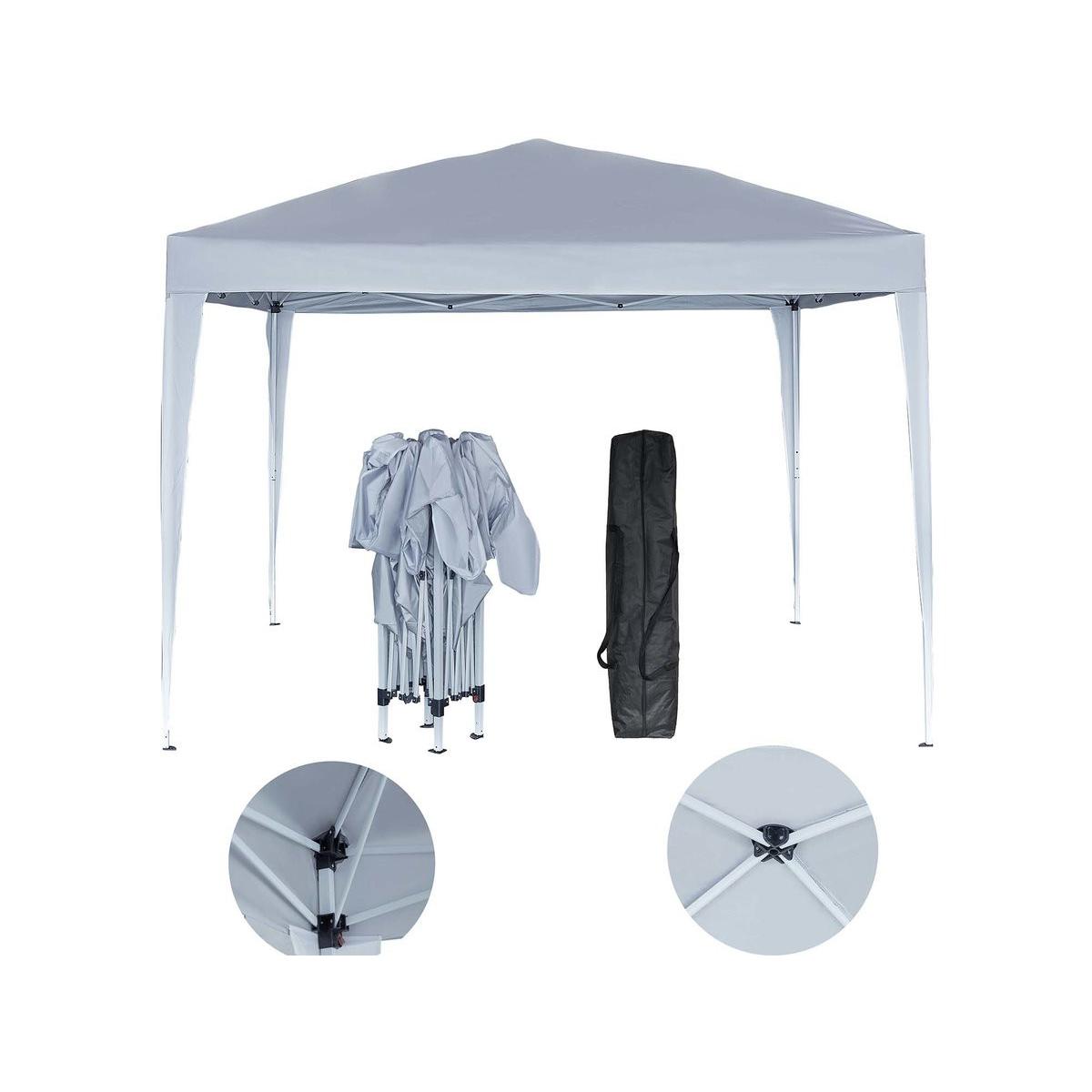 Habitat y Jardin - Cenador de jardín plegable "Svetlana 4" - 12 m² - 3 x 4 m - Blanco