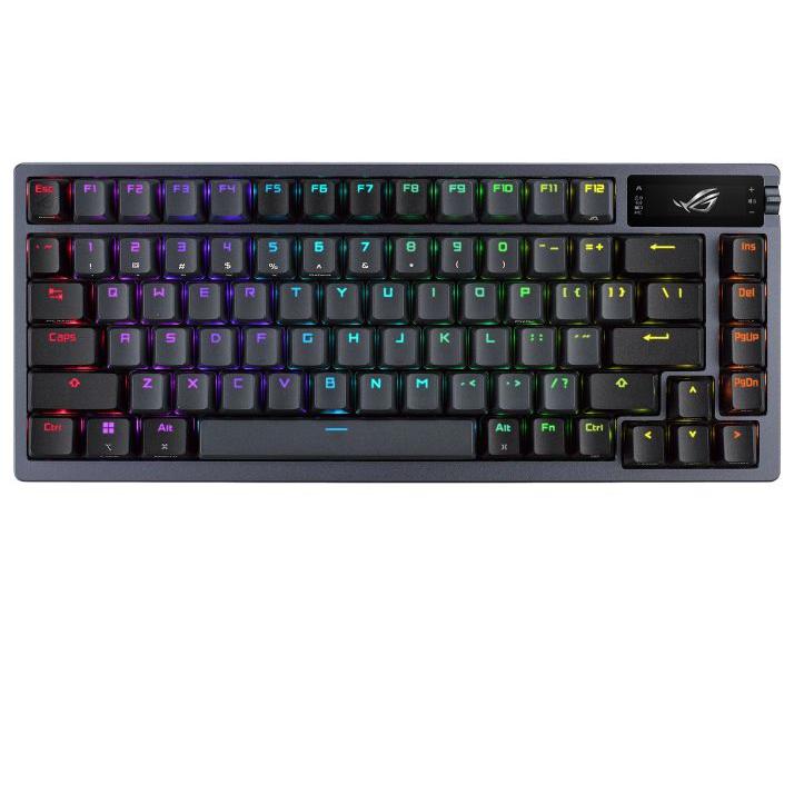 Asus - Teclado mecánico para gaming 90MP0316-BKSA00 con retroiluminación RGB programable y conexión USB/RF/Bluetooth