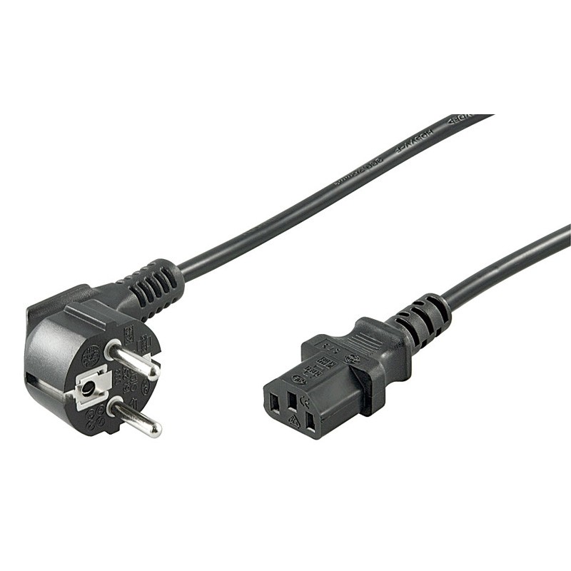 Cable de Alimentación Nanocable IEC320-C13 a SCHUKO de 10m para Ordenador