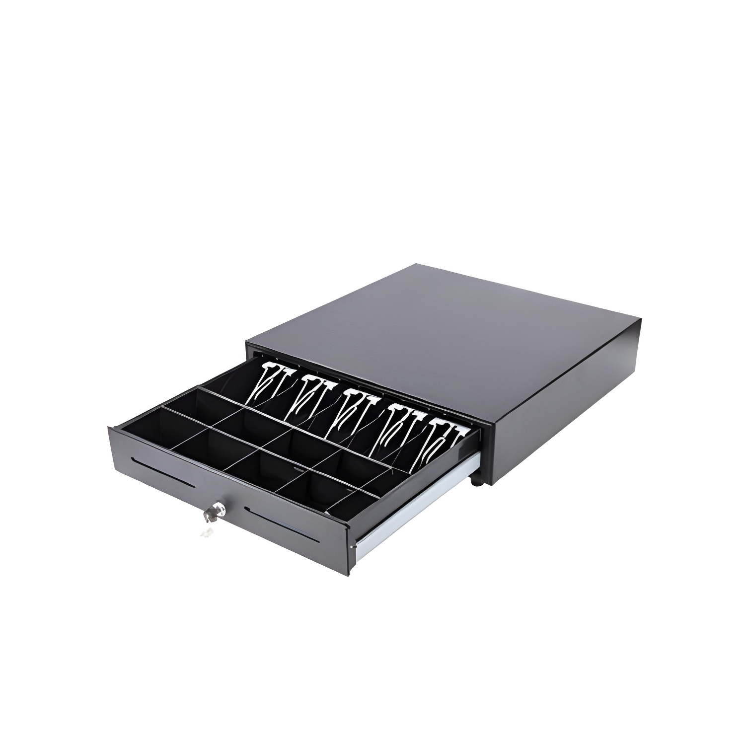 Hm-systems - cajón portamonedas 8 compartimentos para monedas - 5 compartimentos para billetes - color negro
