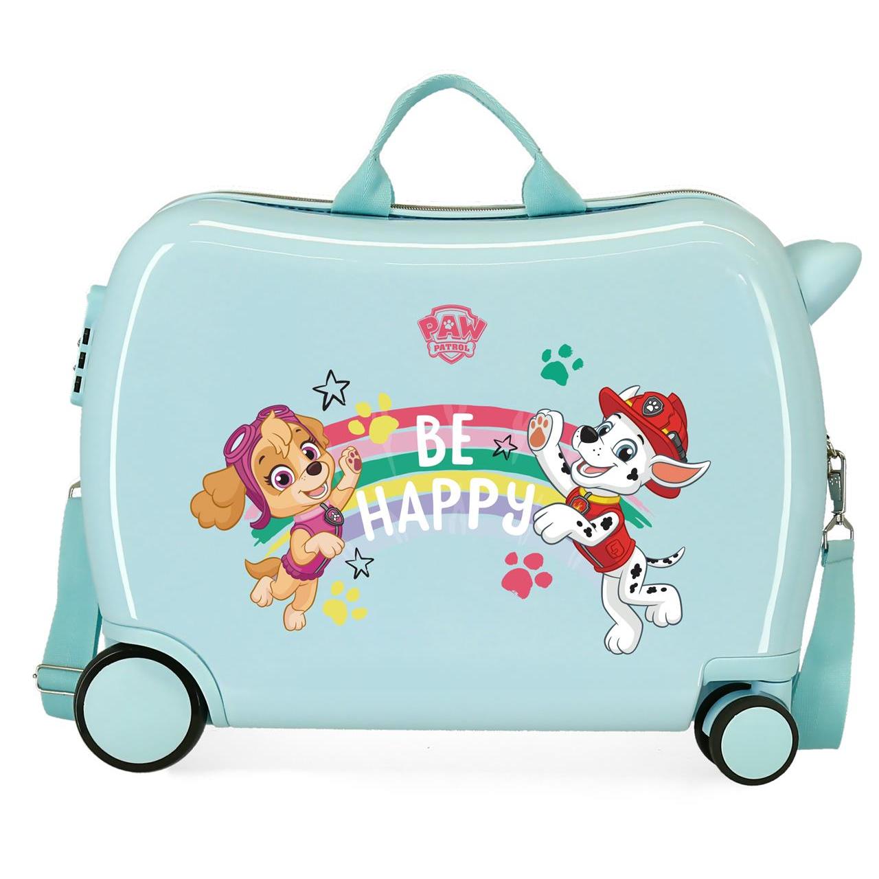 Patrulla Canina Maleta Correpasillos ABS Rígida La Patrulla Canina Be Happy Azul