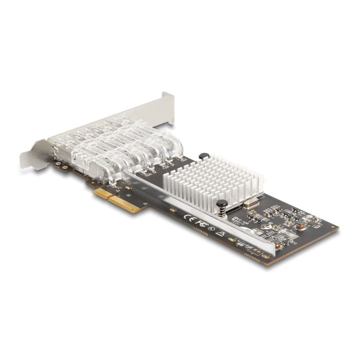 DeLOCK Tarjeta PCI Express x4 a 4 x SFP ranura Gigabit LAN