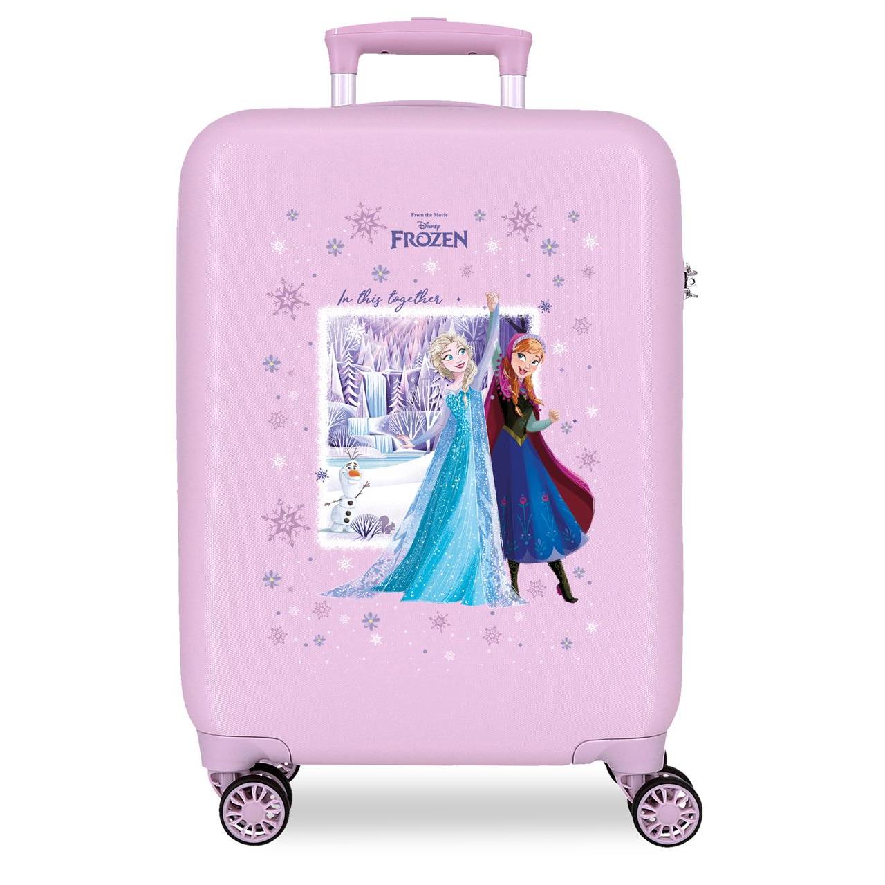 Maleta de cabina Frozen in this together Lila 38x55x20cm