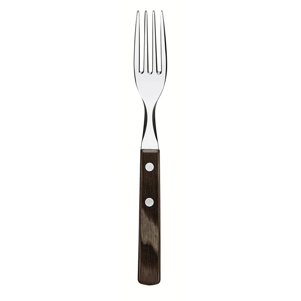 Tenedor de mesa polywood castaño expositor 60 uds