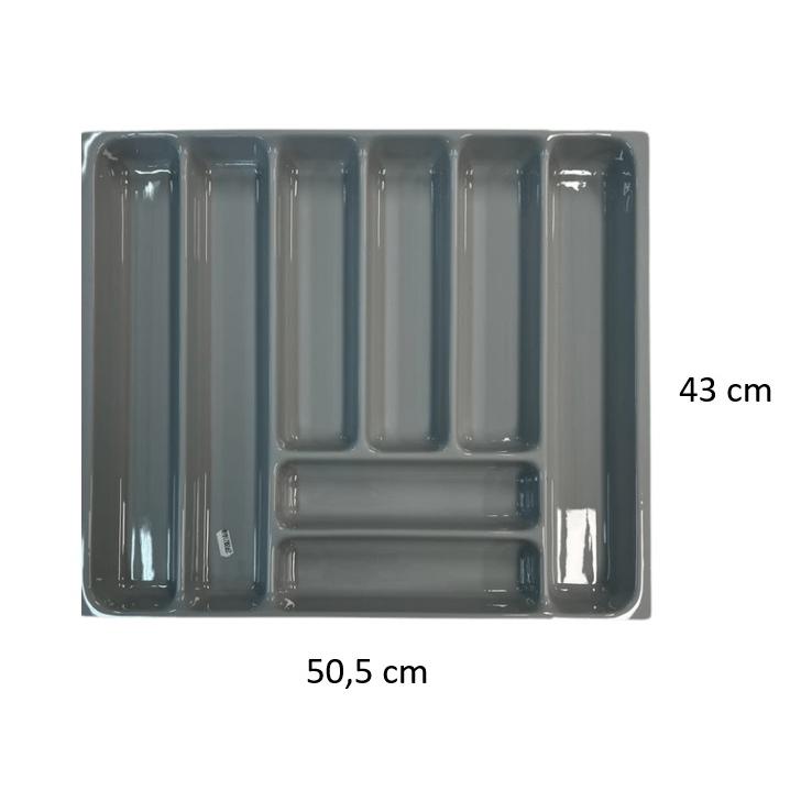 CUBERTERO DE PVC EN COLOR GRIS PARA CAJON MODELO COMBI