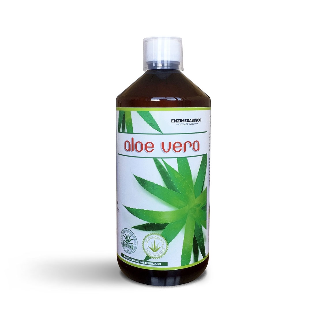 Enzime Sabinco Enzimesab Aloe Vera 100% Pulpa 1 Litro - Sin Azucar, Sin Gluten, Sin Lactosa