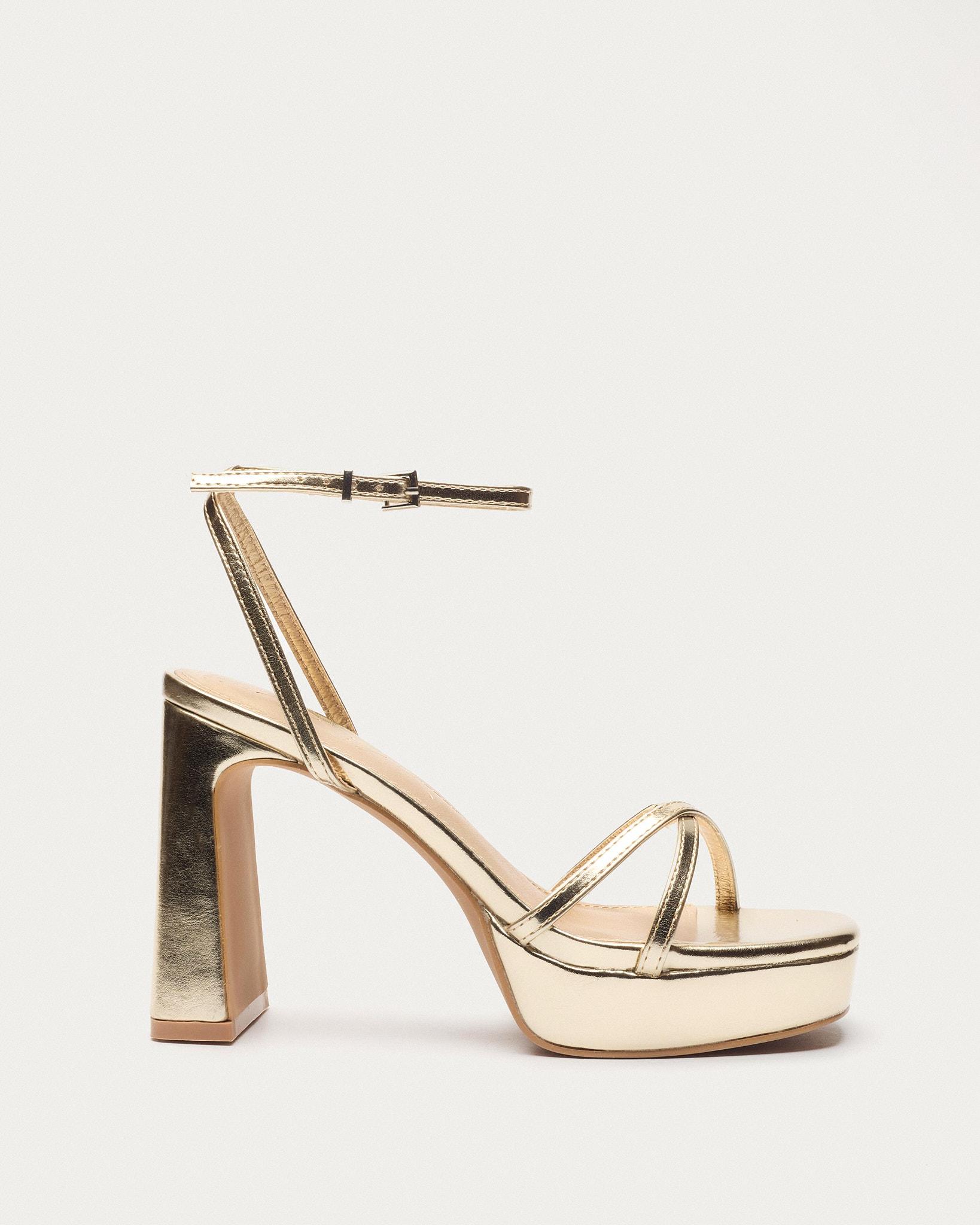 Mim Shoes GRETA DORADO Sandalia de tacón Mujer 8454168346954