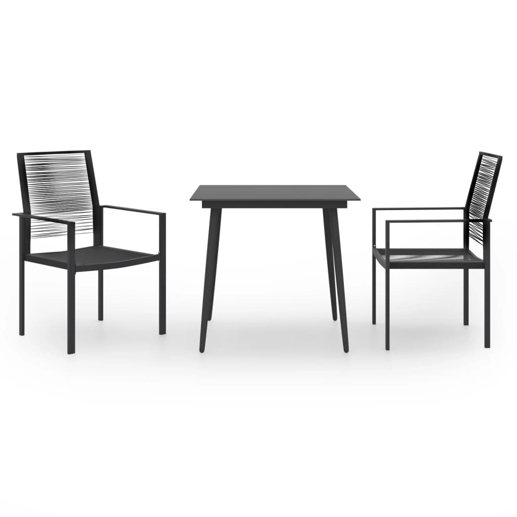 vidaXL Juego de comedor para jardín 3 piezas