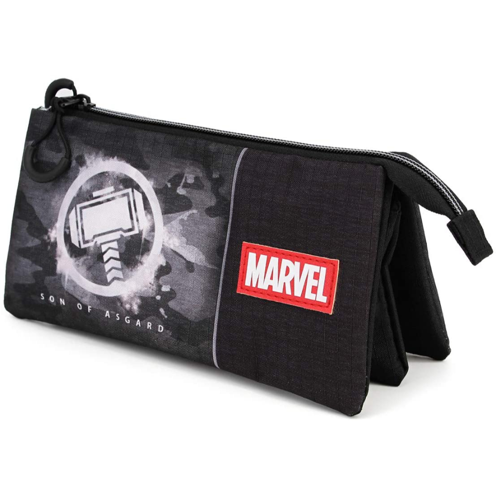 Thor Portatodo 63578 Junior Negro con Estampados y Tres Compartimentos