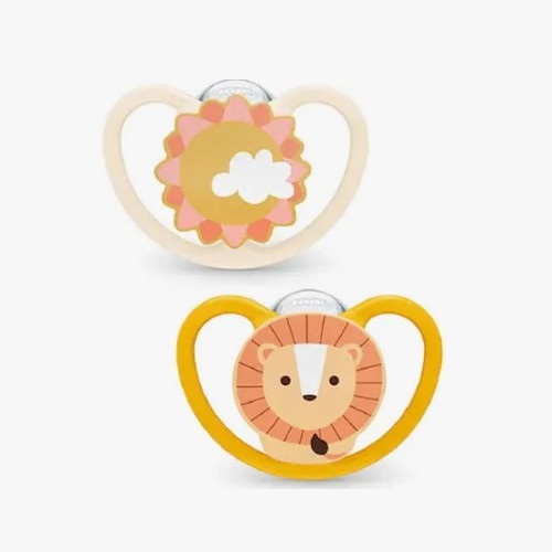 Chupete Nuk Espacio para Bebés 18-36 Meses Silicona Suave 2 Unds