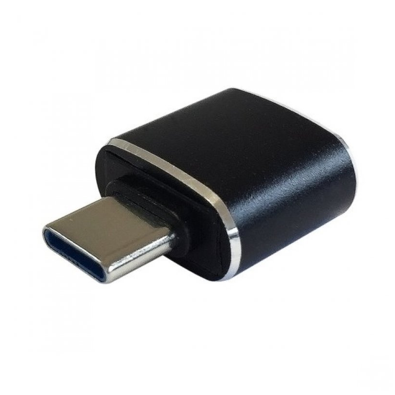 Aisens mini usb 3.1 gen2 usb-c male to usb a female adapter black