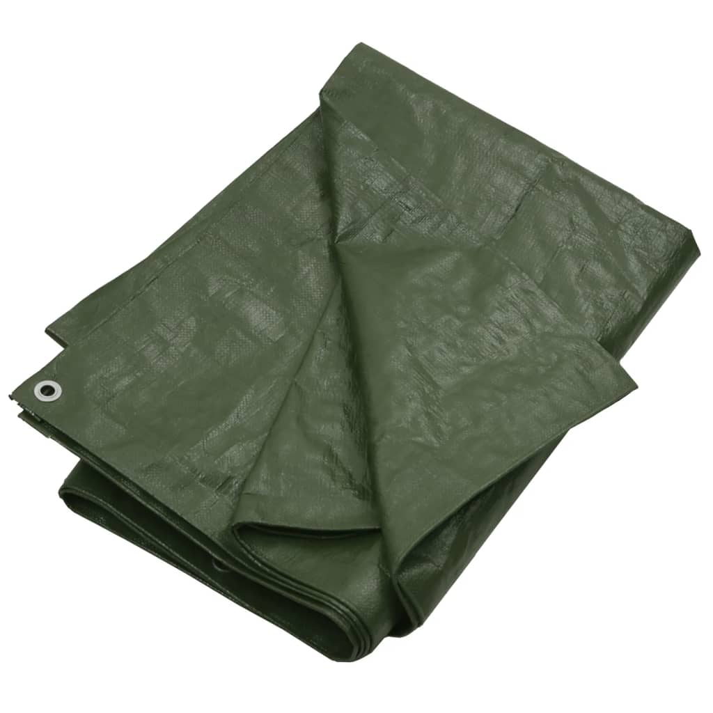 vidaXL Lona HDPE verde 180 g/m² Multitalle