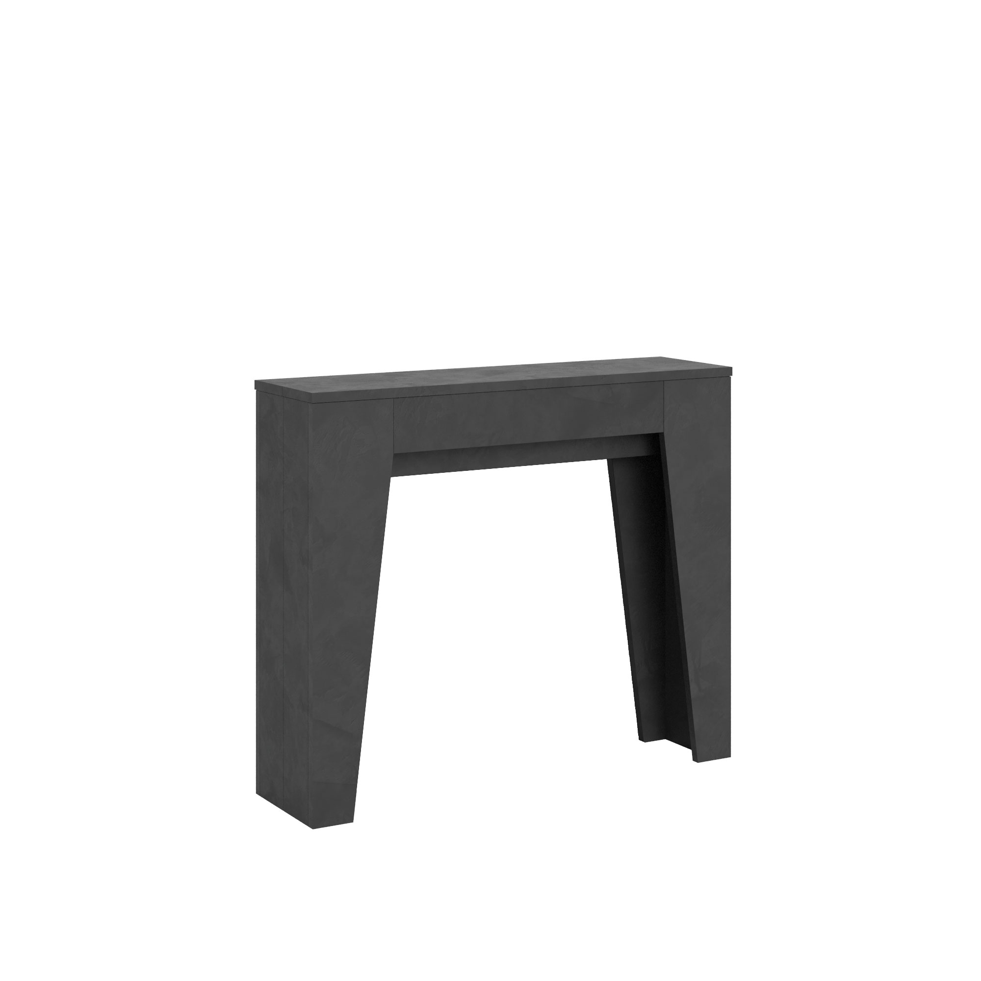 Consola extensible 90x25/181 cm Estrecha Antracita - Itamoby