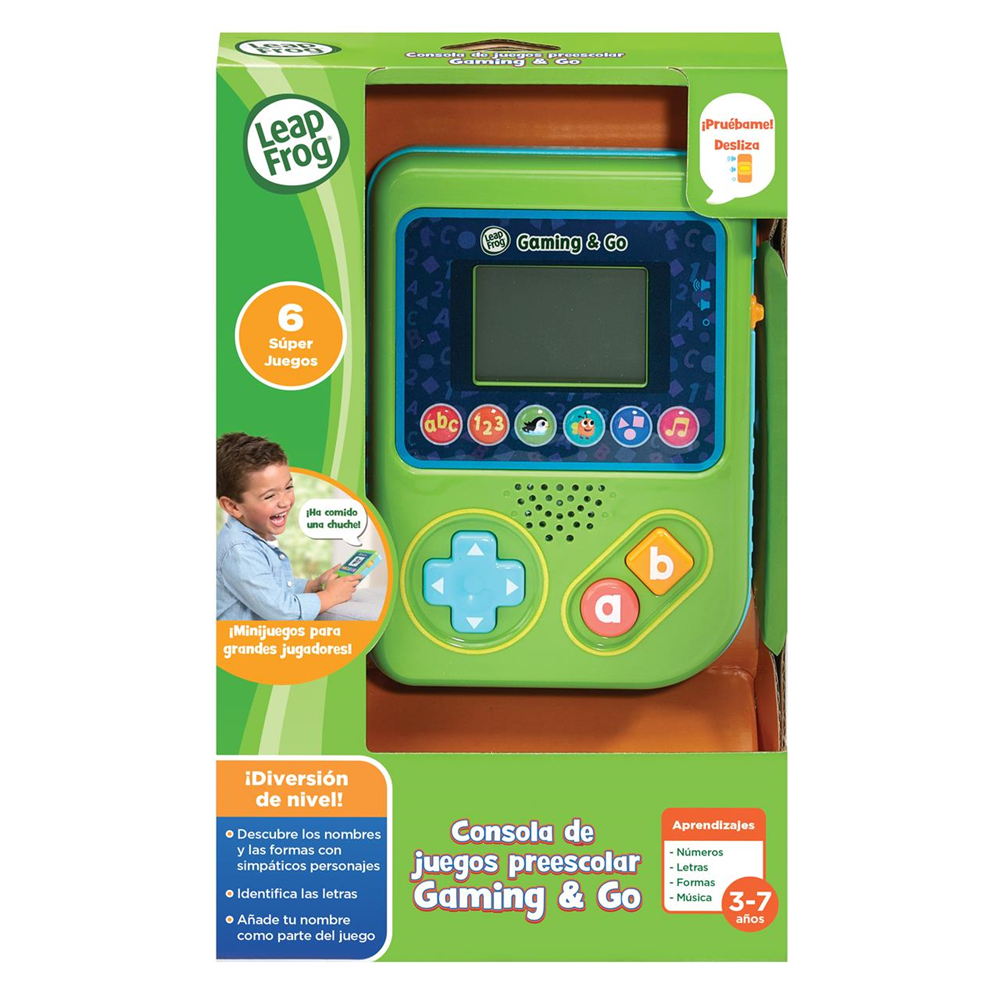 Consola De Juegos Preescolar Gaming And Go, con varios juegos educativos y música (Vtech 80-621239)