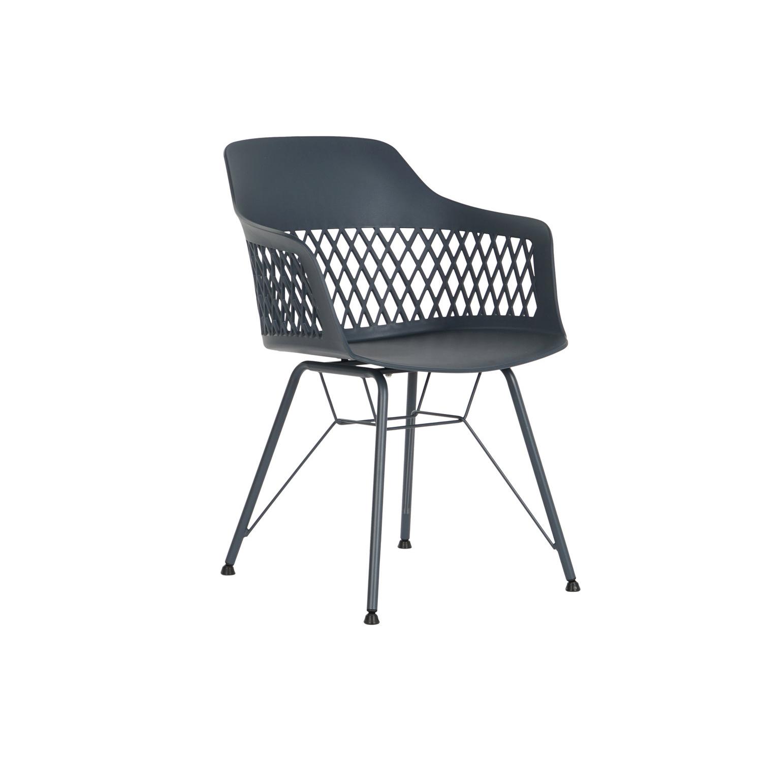 SILLA PP METAL 57X57X80,5 AZUL MARINO FIJALO MB202798