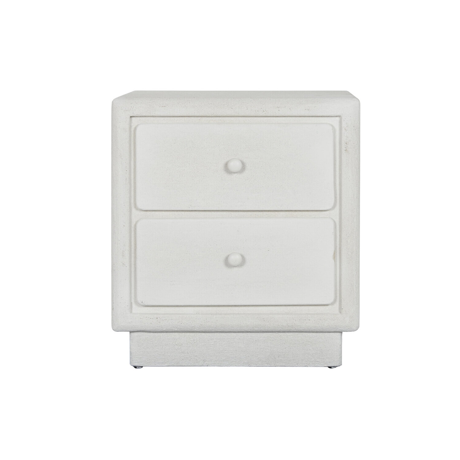 Mesita de noche mdf 48x36x53 rugoso blanco , El mejor complemento para tu hogar.