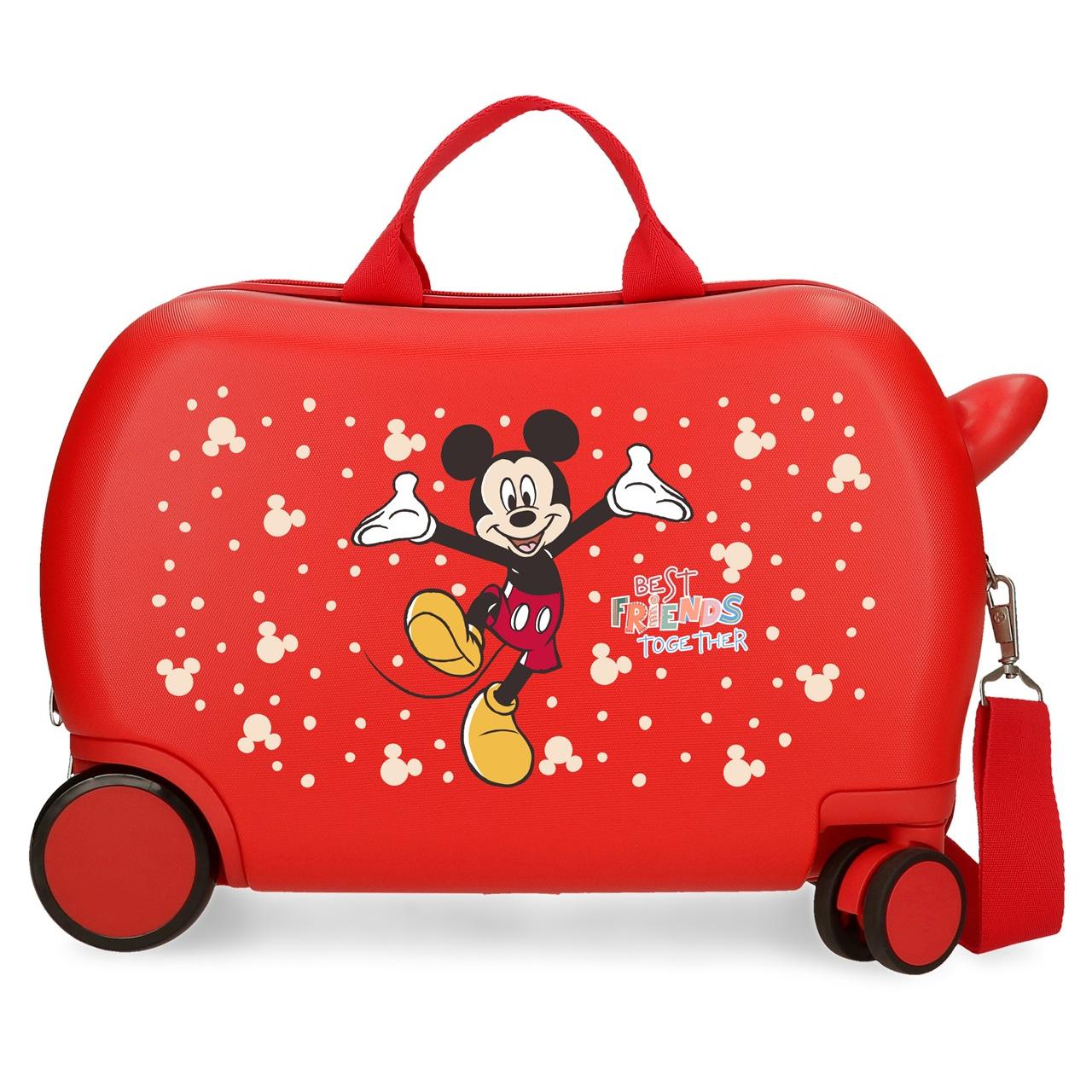 Disney - Maleta infantil Mickey Best Friends Together de ABS rígido y ligero, 45x31x20 cm