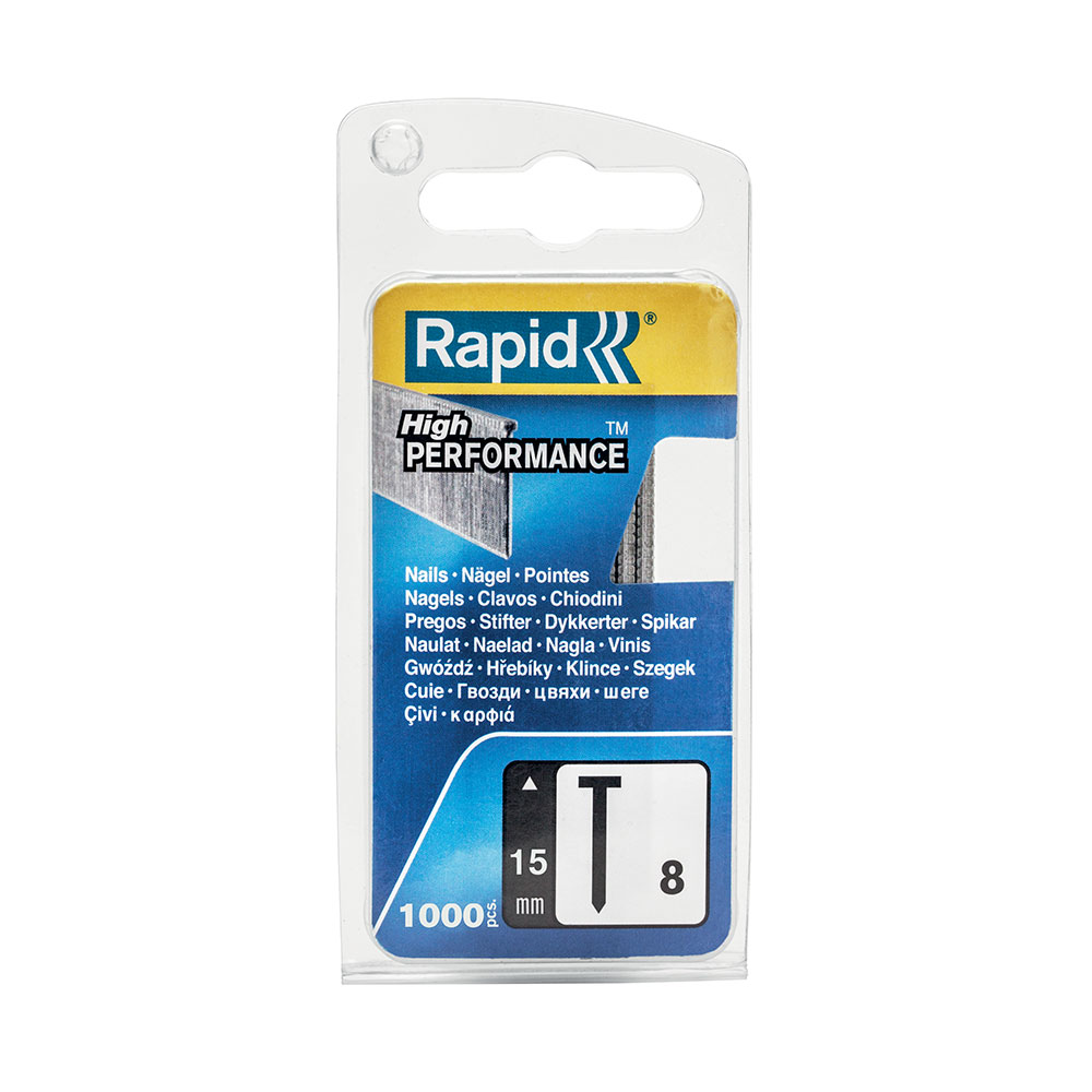 Rapid Blister 1000 Clavos Nº8 15mm para Herramientas Manuales