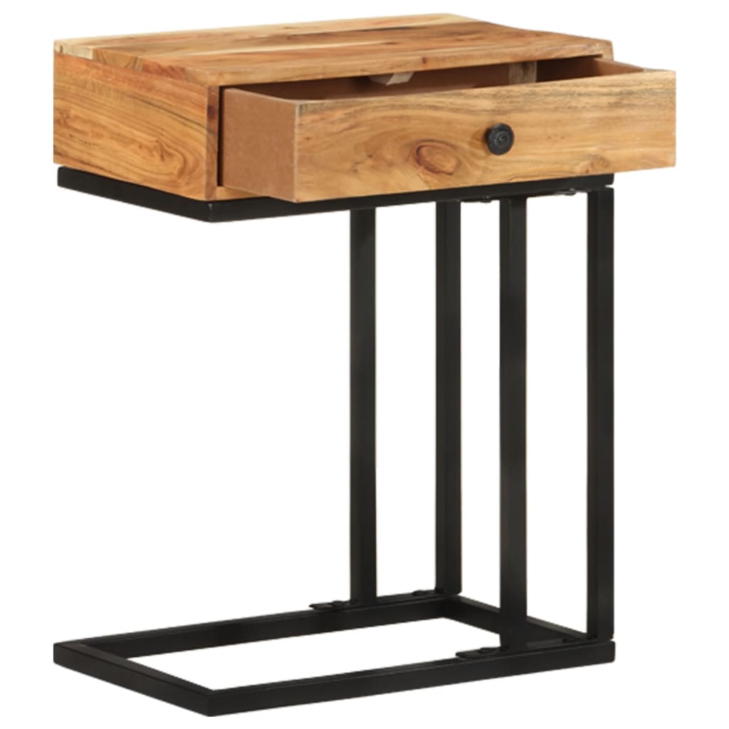 Mesa Auxiliar Forma de U Vidaxl en Madera Maciza de Mango/acacia/reciclada
