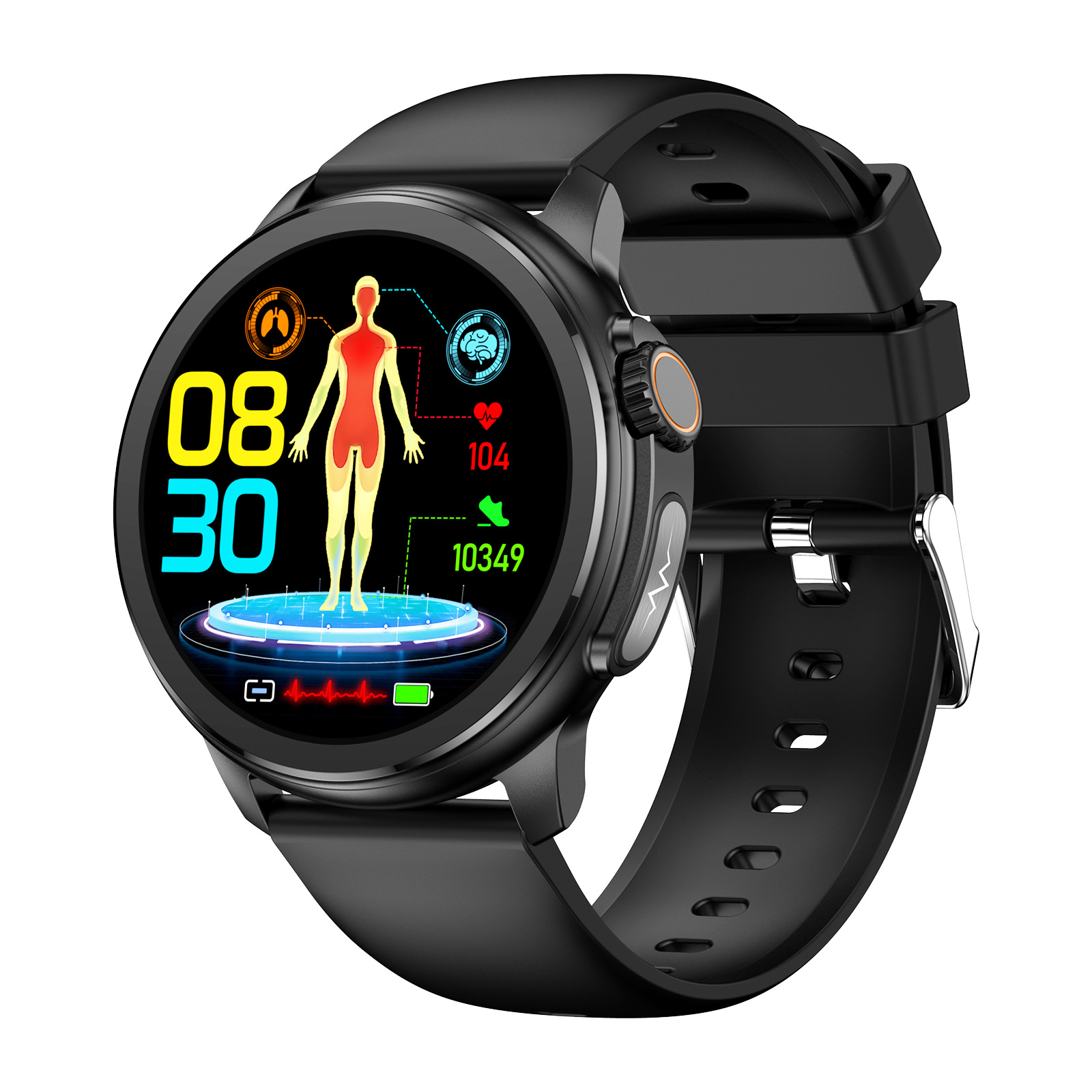 monitorización multi-deporte Bluetooth ET481 smartwatch llamada ECG ácido úrico lípidos en sangre azúcar en la sangre frecuencia cardíaca de la temperatura corporal