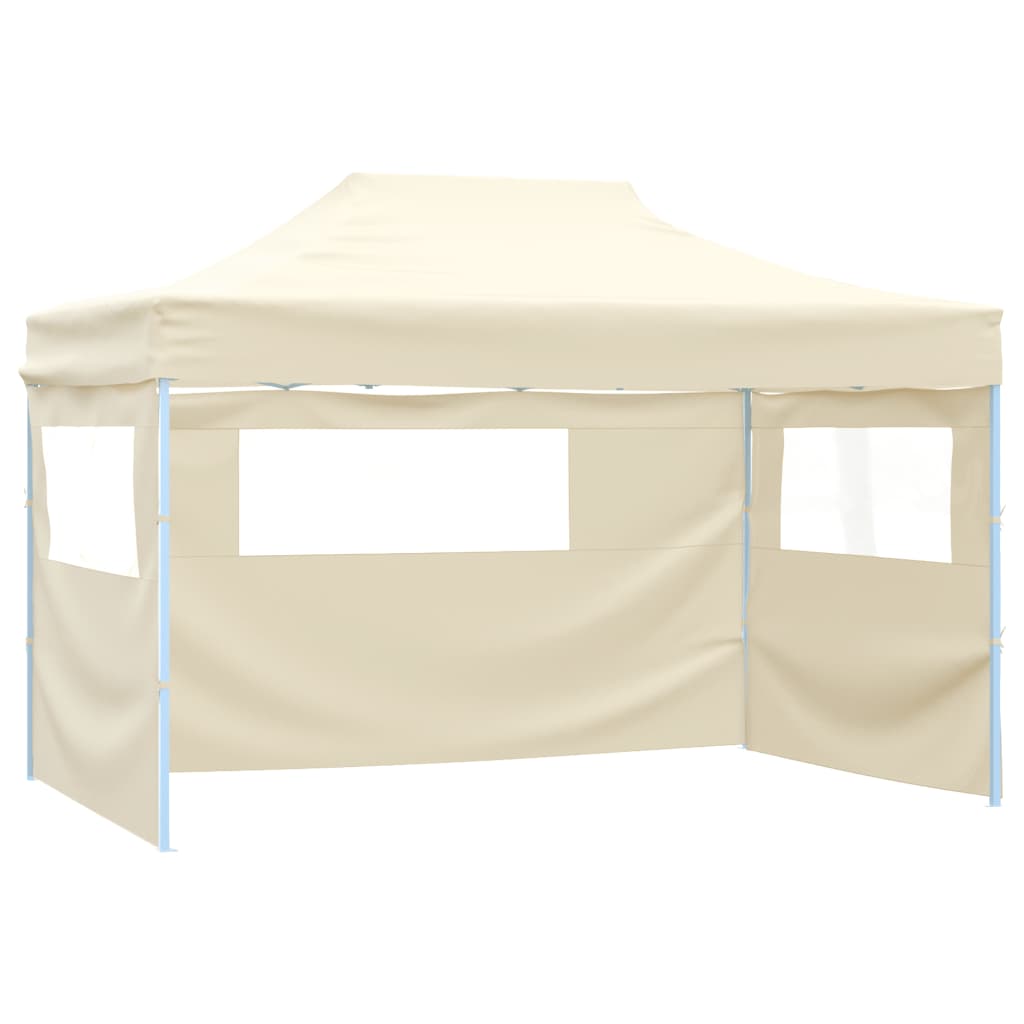 vidaXL Carpa Pabellón Plegable 3 Paredes Cenador Pérgola Eventos Fiestas Patio Color Azul,  Antracita,  Crema y mas