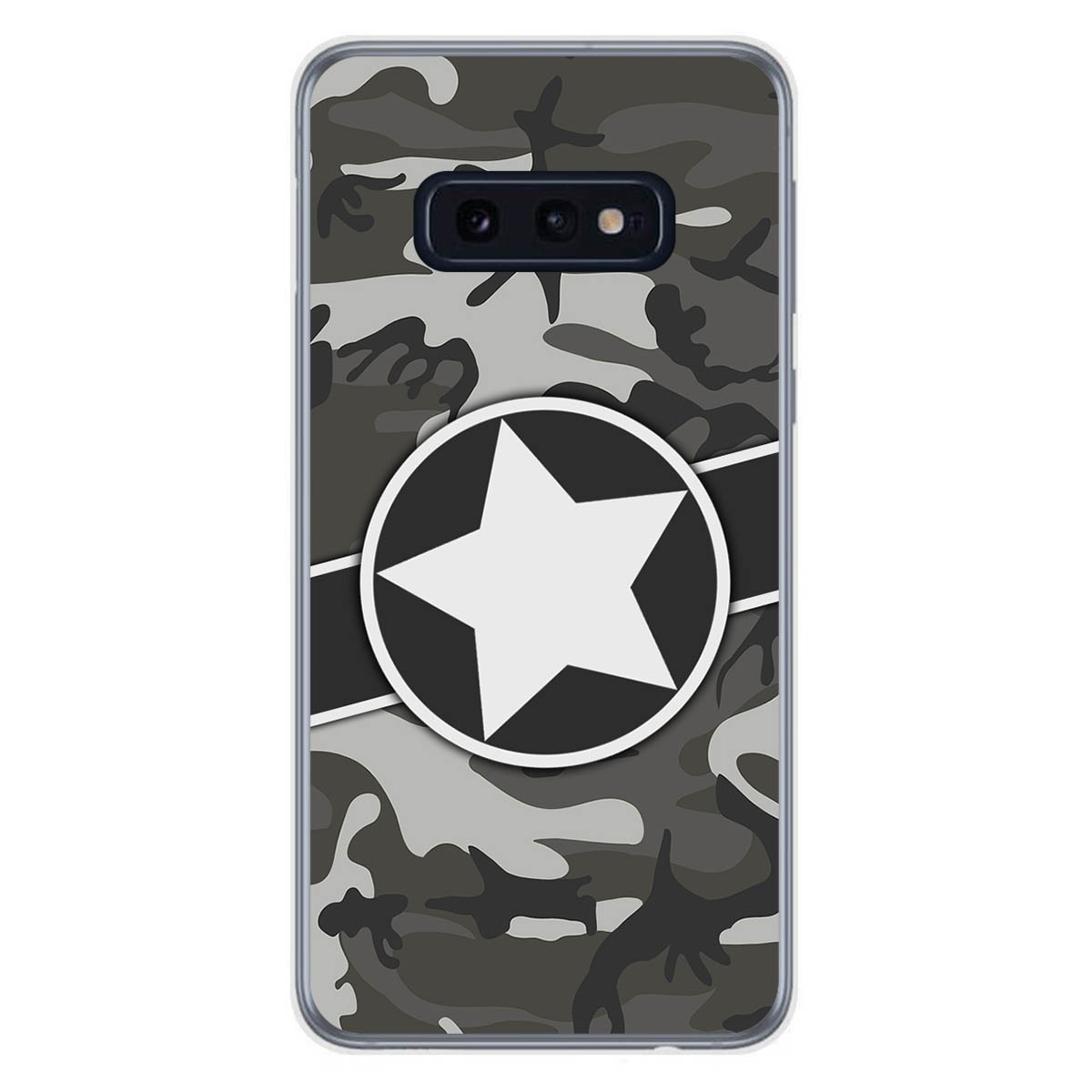 Tumundosmartphone Funda Gel Tpu para Samsung Galaxy S10e diseño Camuflaje 02 Dibujos