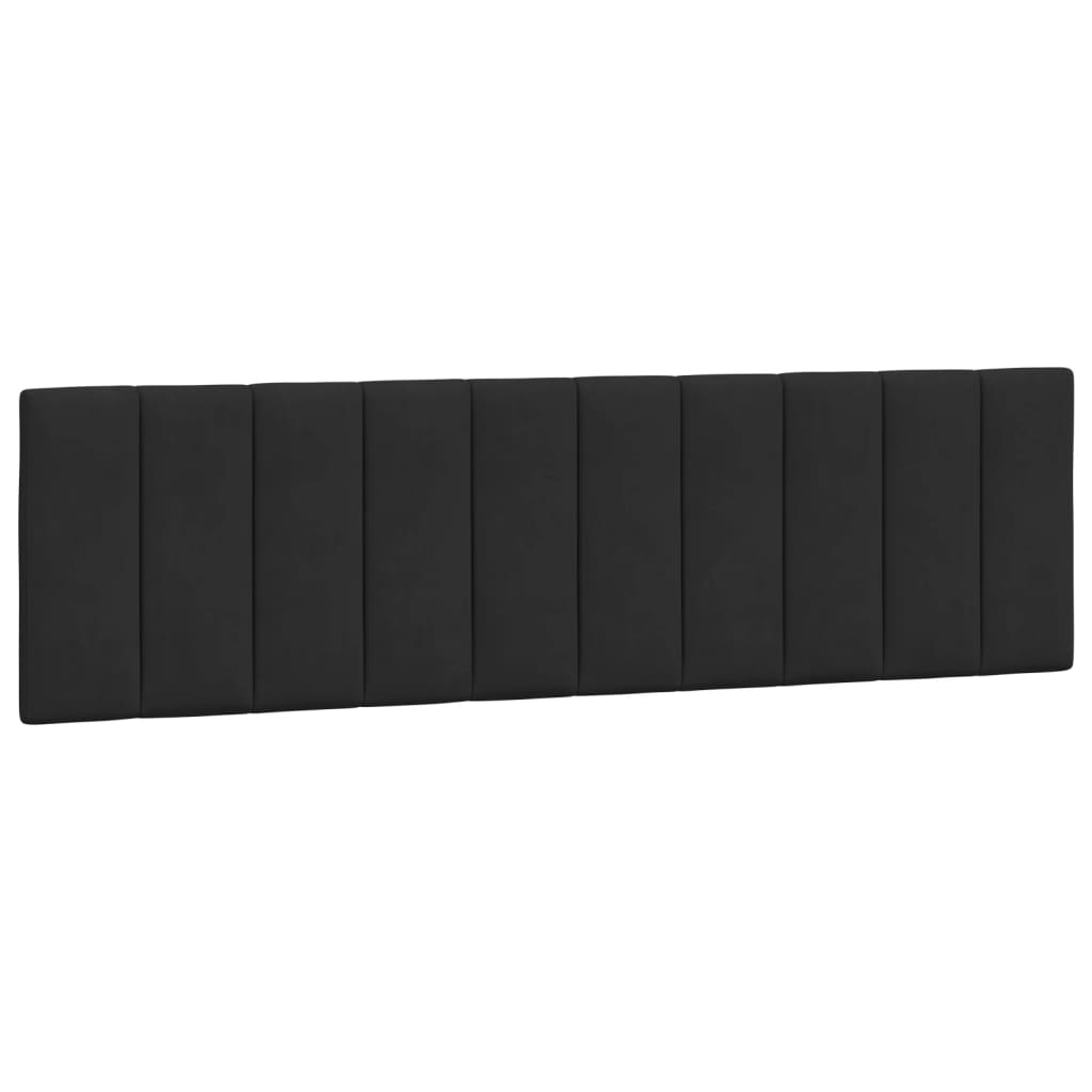 vidaXL Cabecero de cama acolchado Hanko terciopelo negro 180 cm