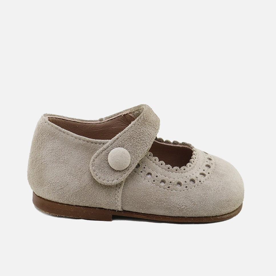 Merceditas Festoneadas Taupe Cucada | Eli 1957