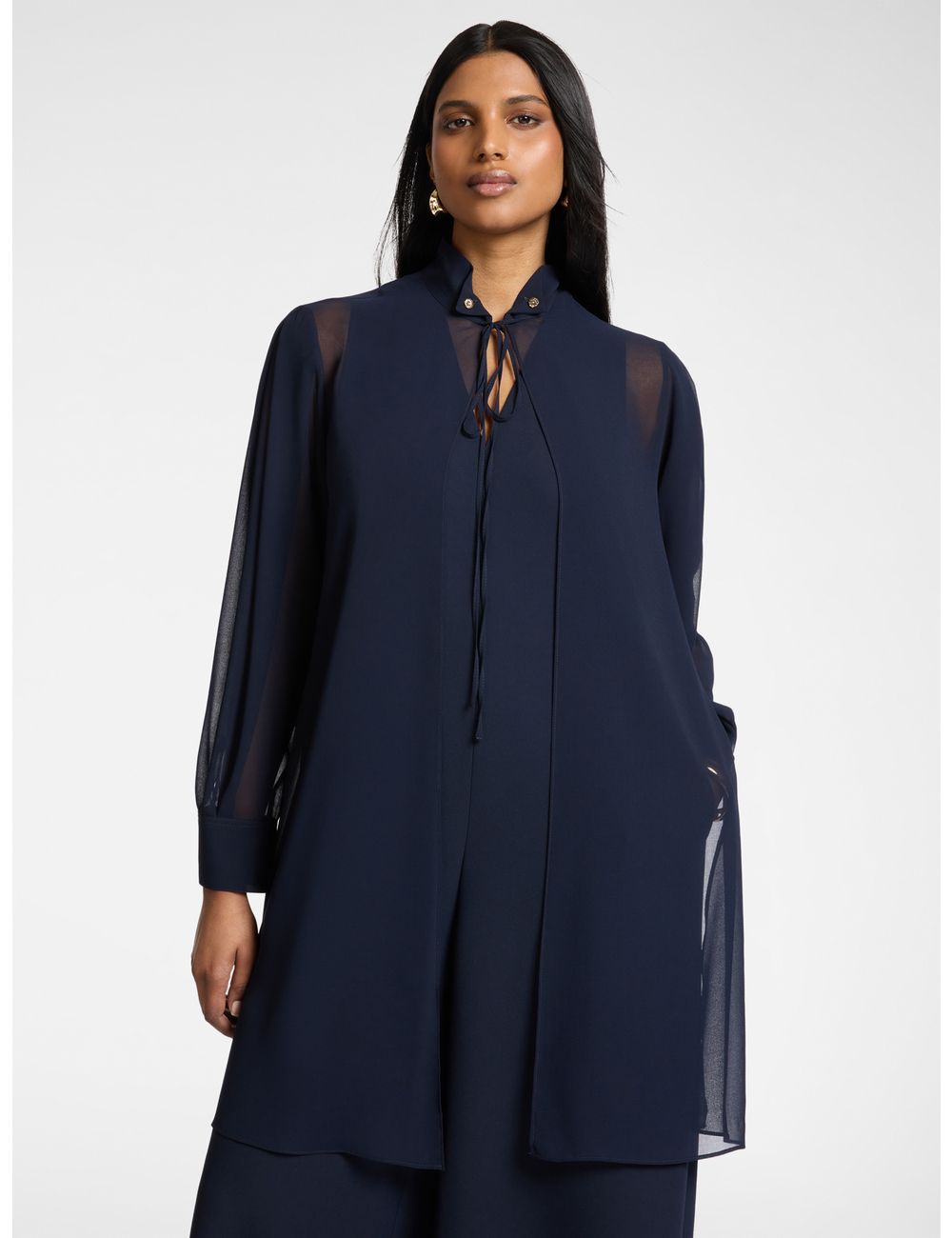 Elena Mirò - Camisa larga en georgette