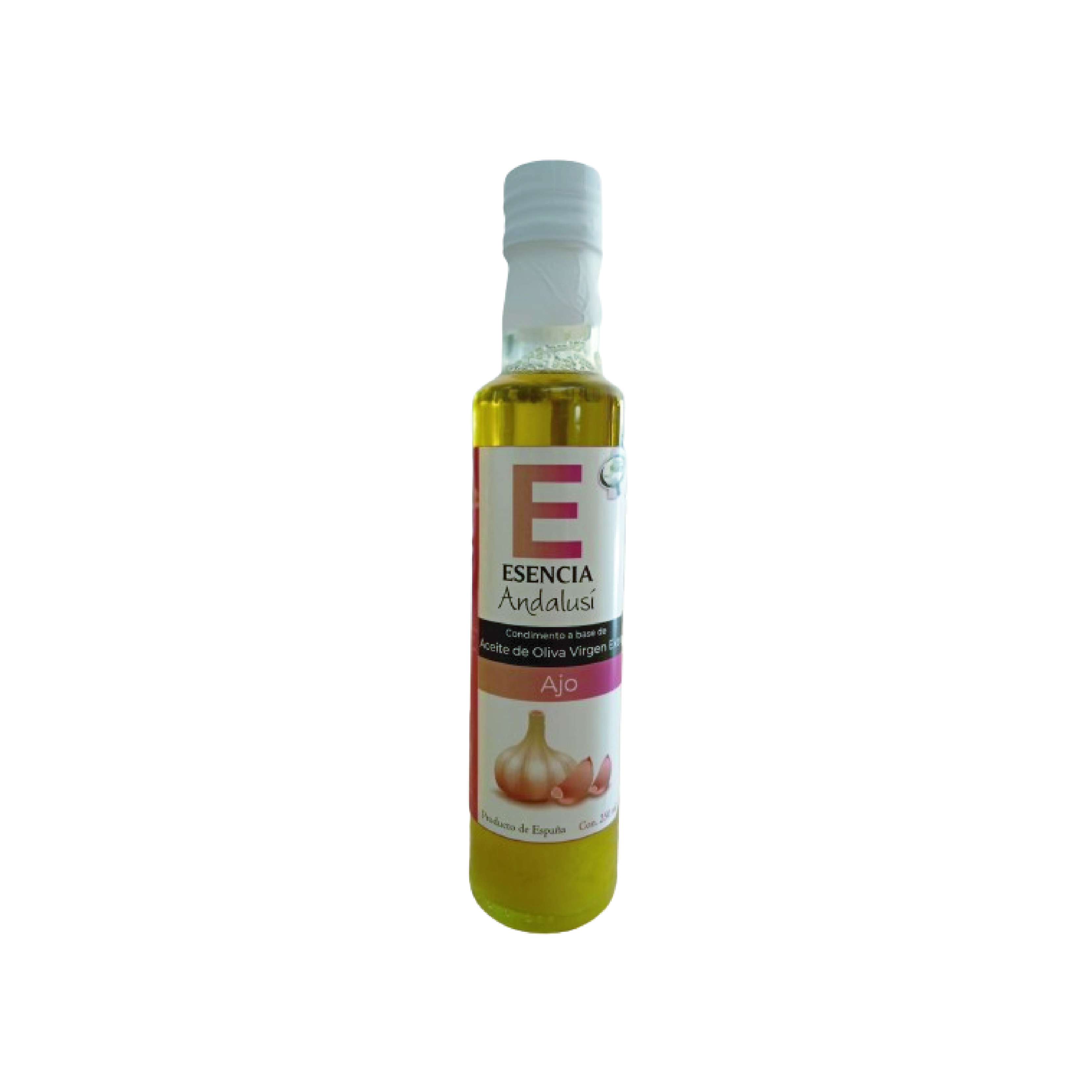 Aceite de Oliva Aromatizado con Ajo 250 ml. Productos Español. ESENCIA ANDALUSÍ GOURMET