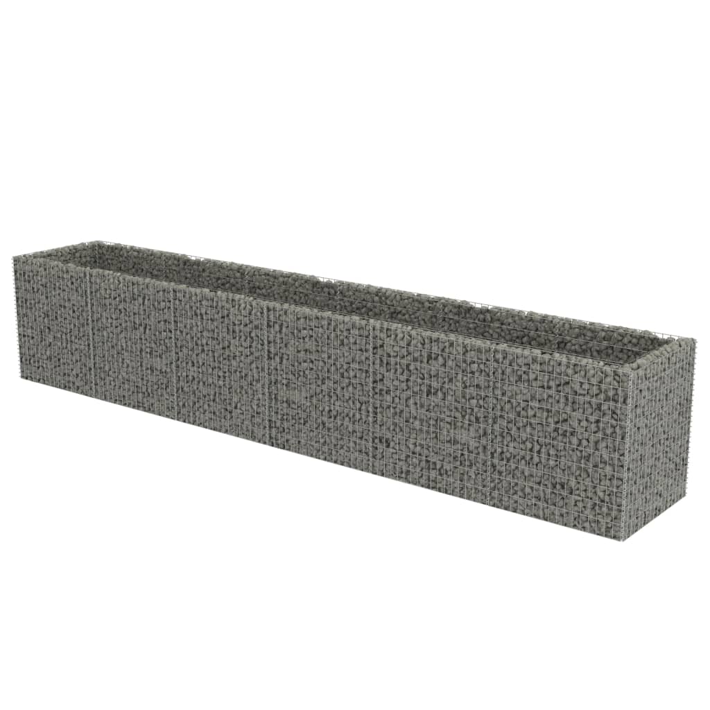 vidaXL Arriate de gaviones de acero Dimensiones 540 x 90 x 100 cm,  540 x 90 x 50 cm,  90 x 90 x 100 cm y mas