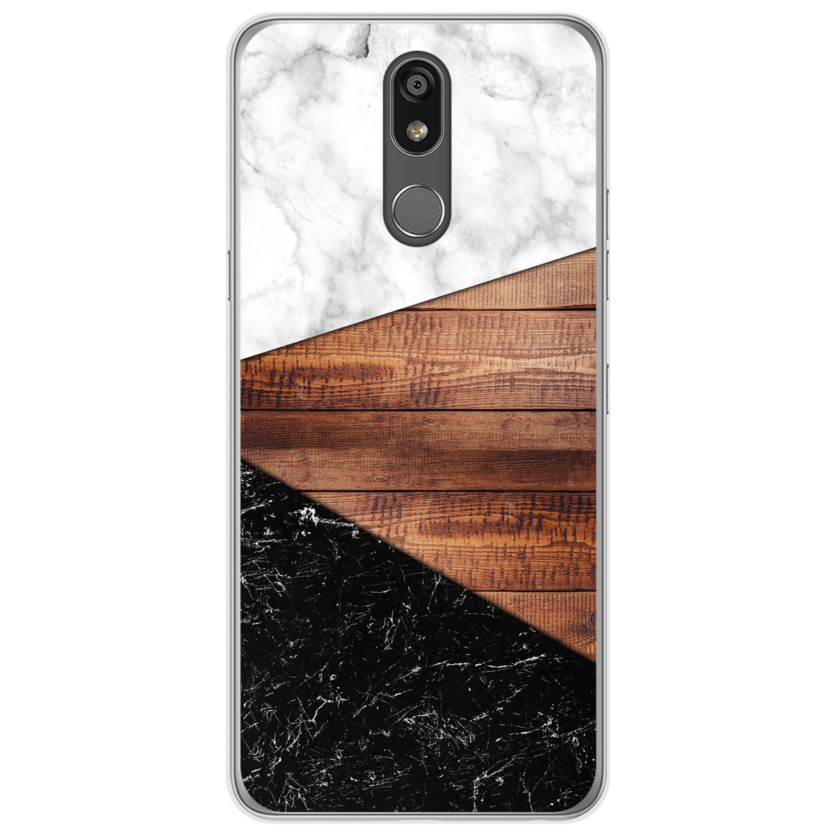 Tumundosmartphone Funda Gel Tpu para Lg K40 diseño Mármol 11 Dibujos