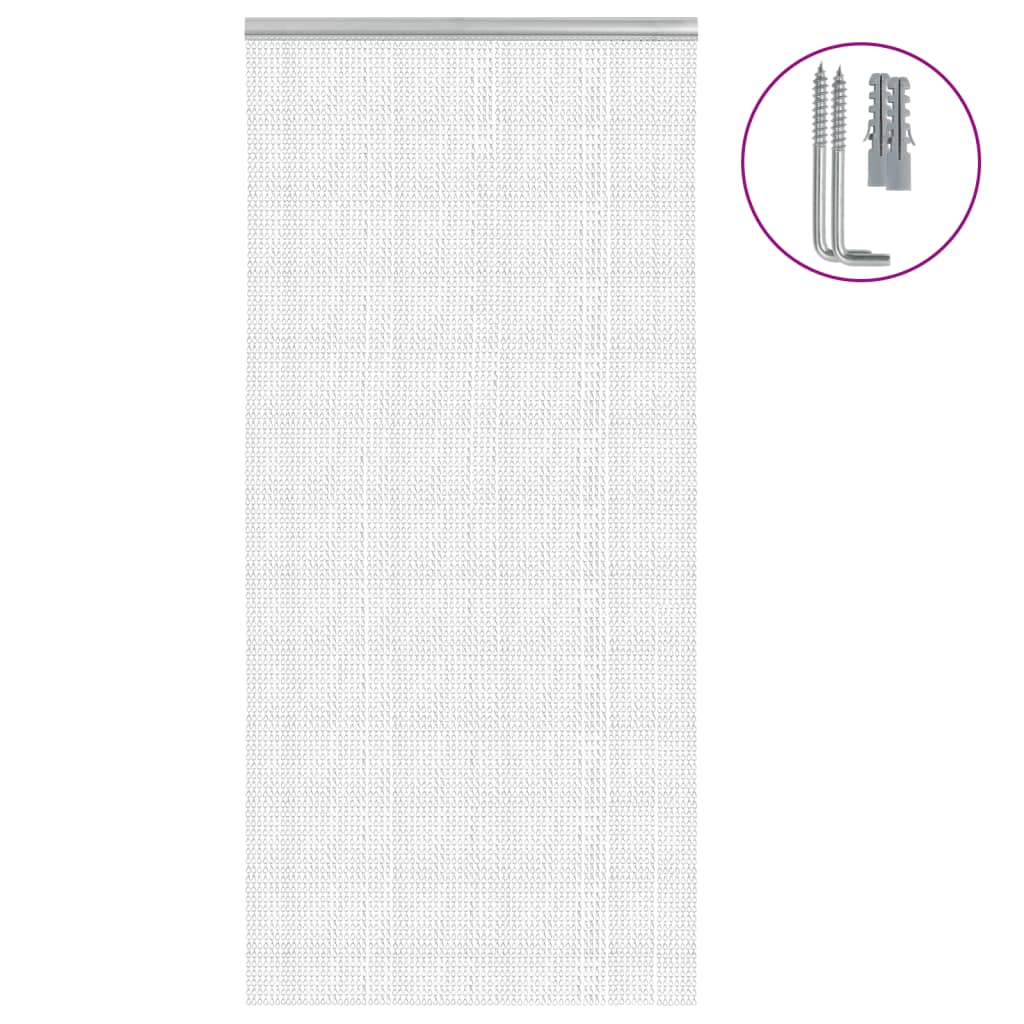 vidaXL Mosquitera de cadena para puerta aluminio Dimensiones 56 x 186 cm,  56 x 202 cm,  80 x 201 cm y mas