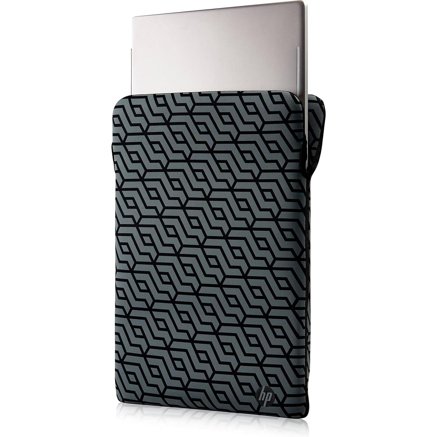Funda negra y gris protectora reversible para portátil de hasta 14" de Hp