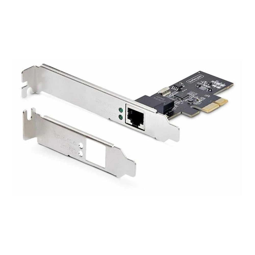 StarTech - Tarjeta de red PR12GI-NETWORK-CARD PCIe 2.0 x1 para PC con controlador Intel I225-V, 2.5 Gbps, soporte VLAN y Wake-On-LAN