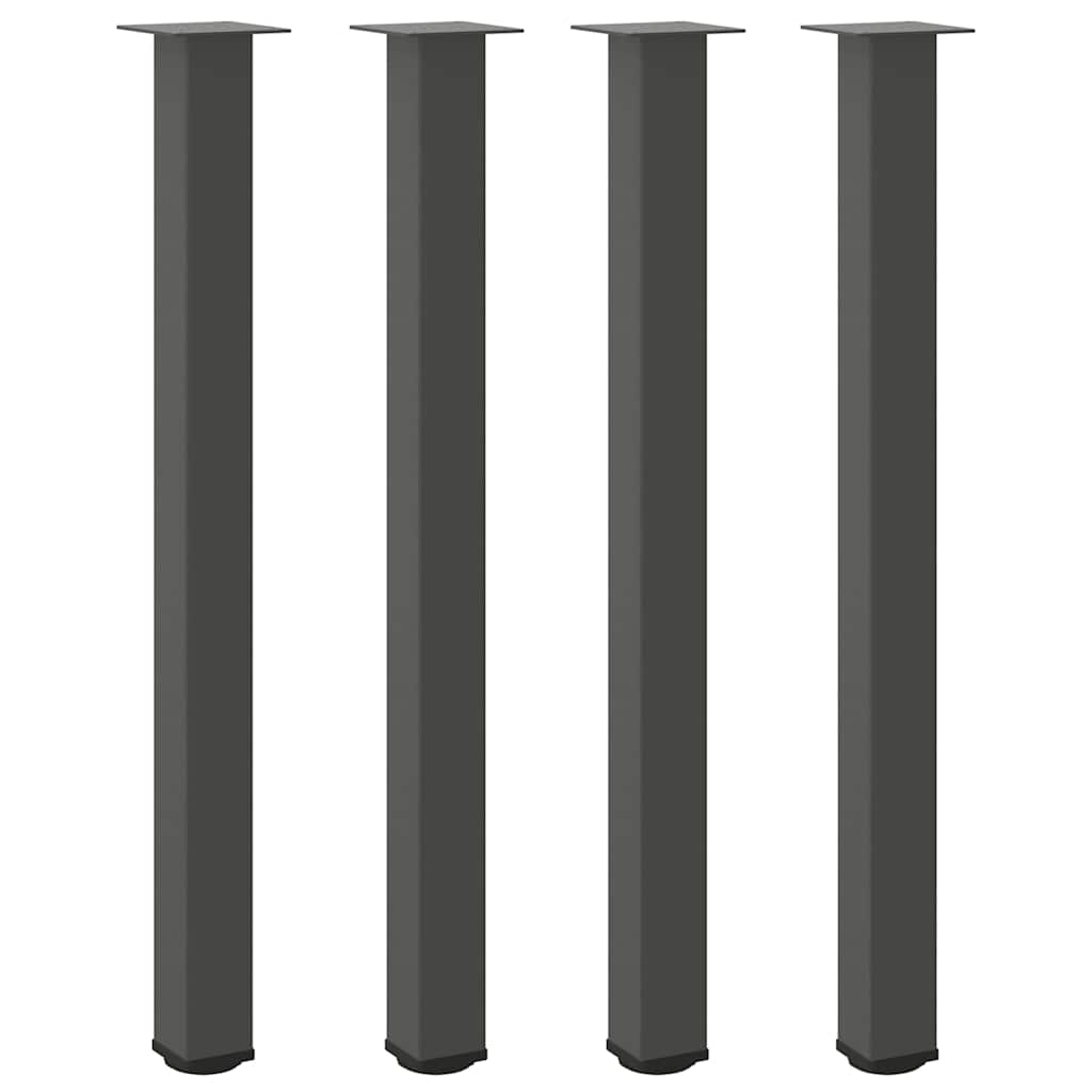 vidaXL Patas para mesa de bar (4 unidades) 110-112 cm, acero