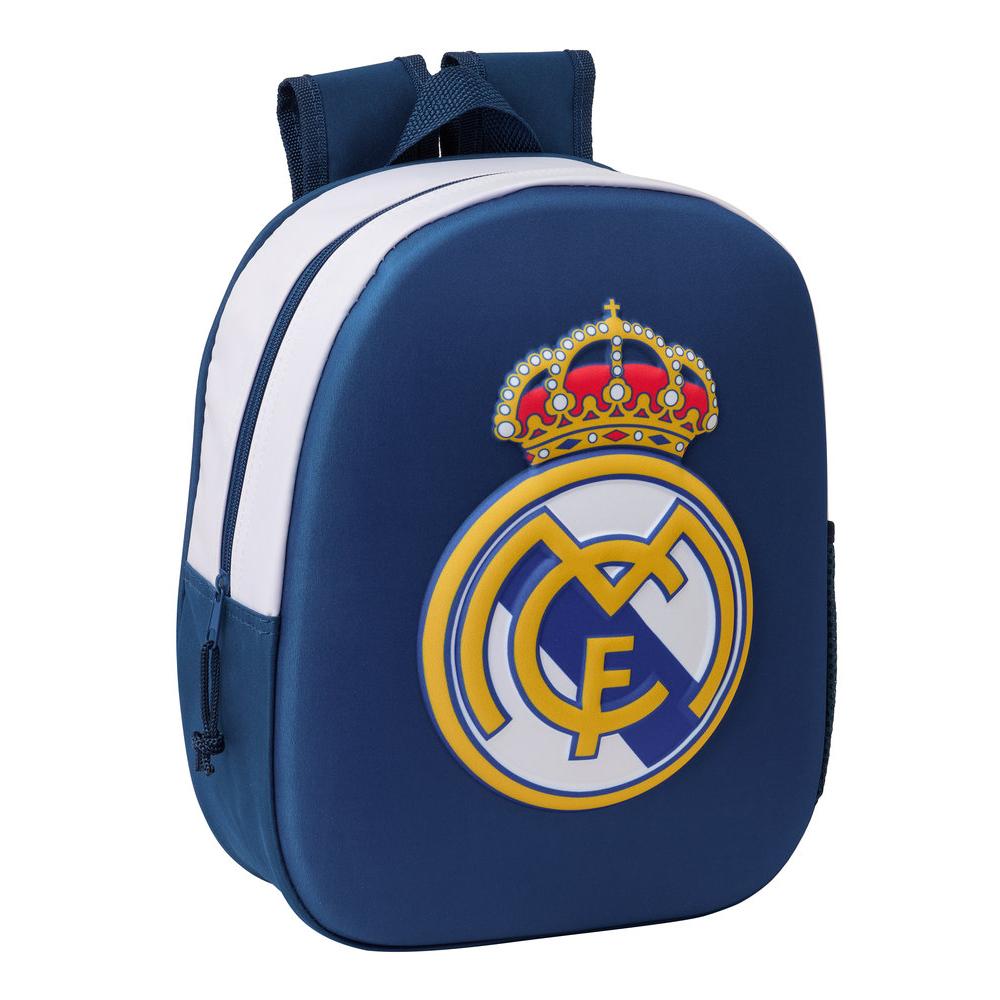 SAFTA  MOCHILA 3D GUARDERIA 33CM REAL MADRID MOCHILAS 3D REAL MADRID 10x27x33 Cms.