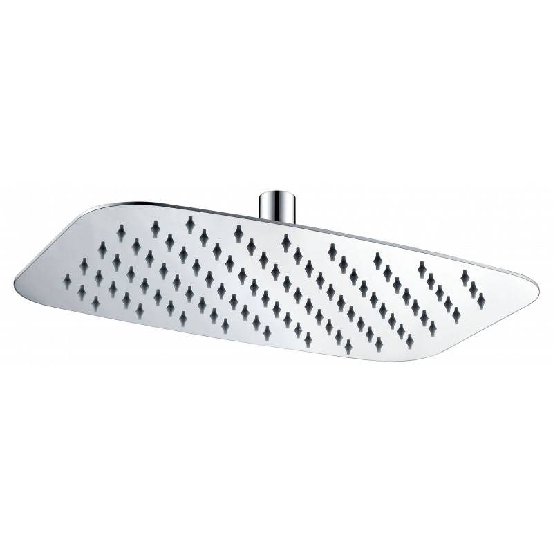 Imex RDR001 rociador rectangular para ducha extraplano en acero inoxidable con acabado cromado