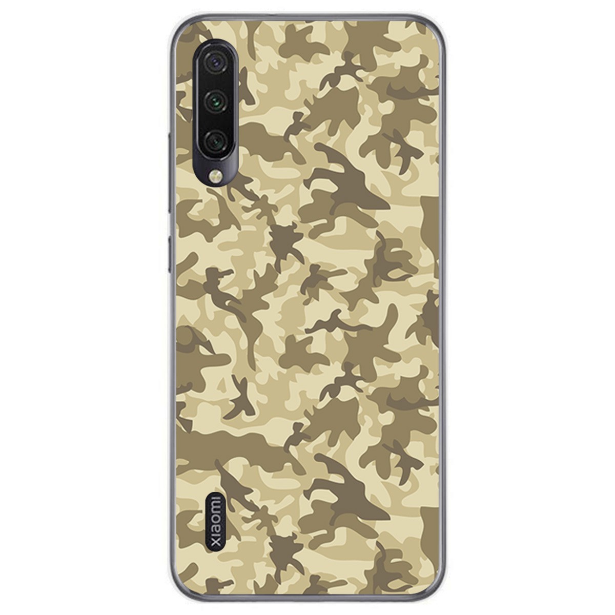 Tumundosmartphone Funda Gel Tpu para Xiaomi Mi A3 diseño Sand Camuflaje Dibujos