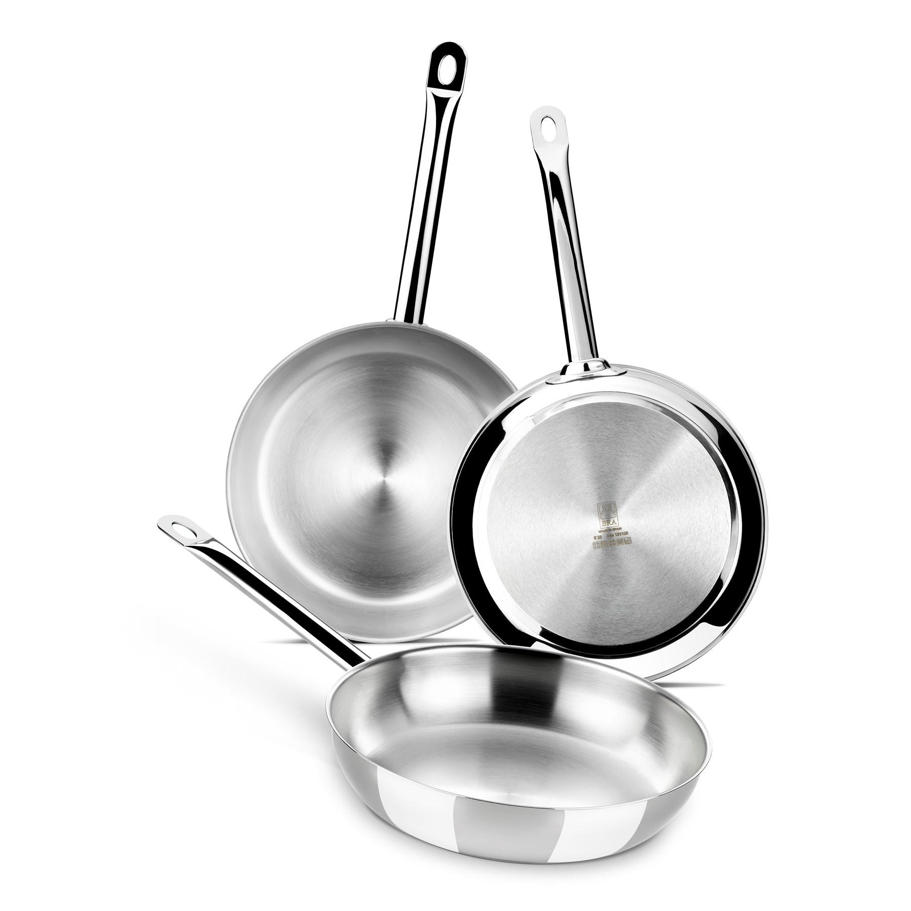 SARTEN BRA PROFESSIONAL 24CM ACERO INOXIDABLE (A121612)
