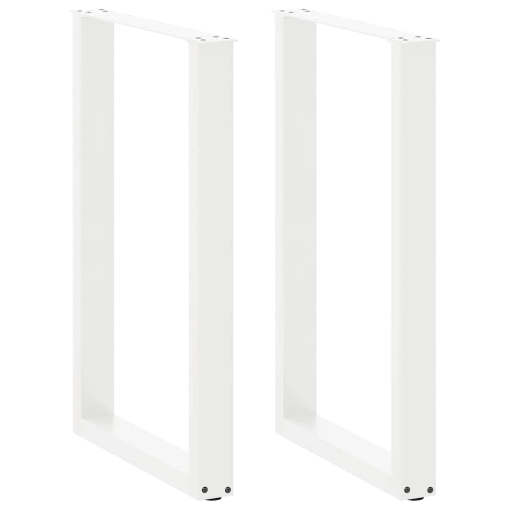 vidaXL Patas para mesa de bar en forma de U (2 unidades) 60 x (90-91) cm, acero