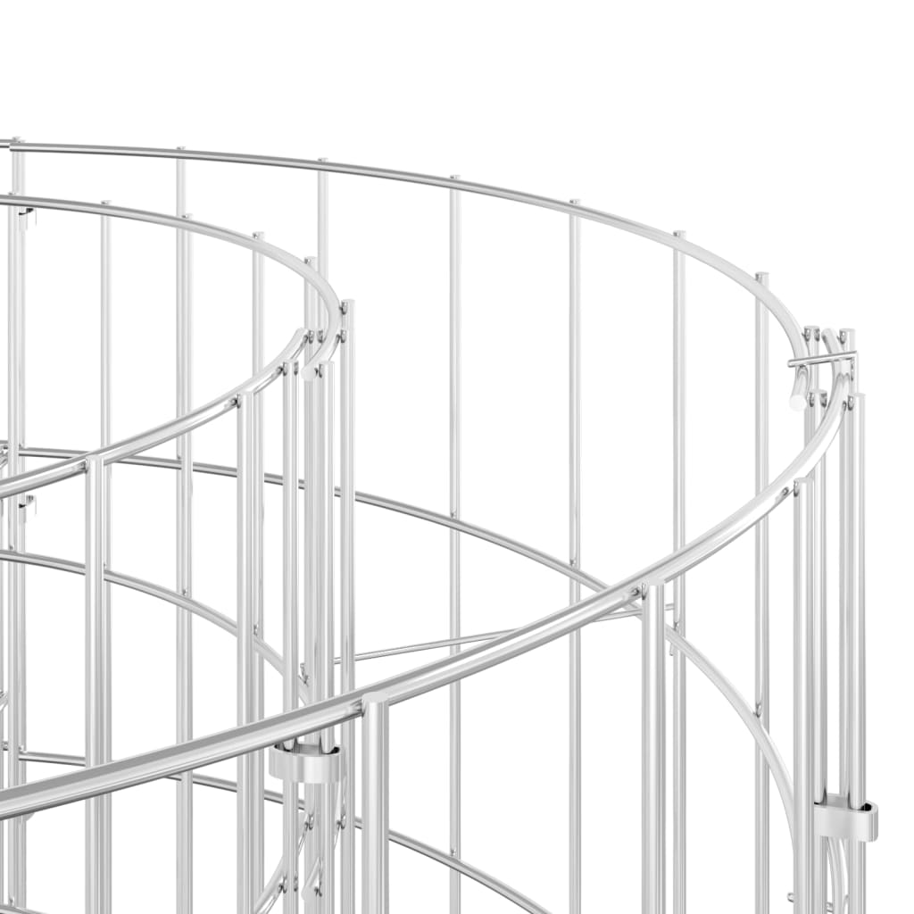 vidaXL Arriate de gaviones de hierro galvanizado 120x50x100 cm